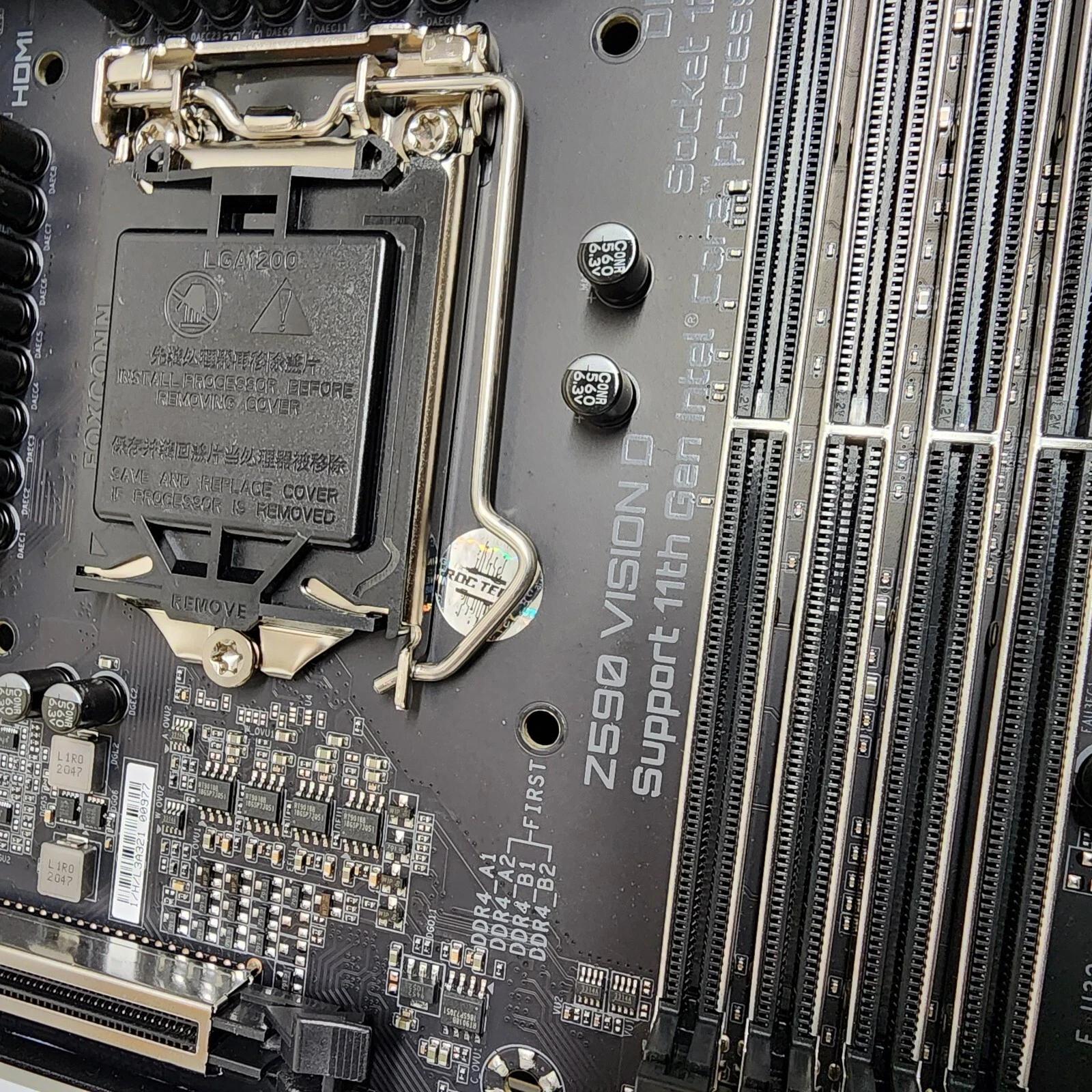 UPDATED BIOS Gigabyte Z590 Vision D WIFI DDR4 LGA 1200 ATX Motherboard