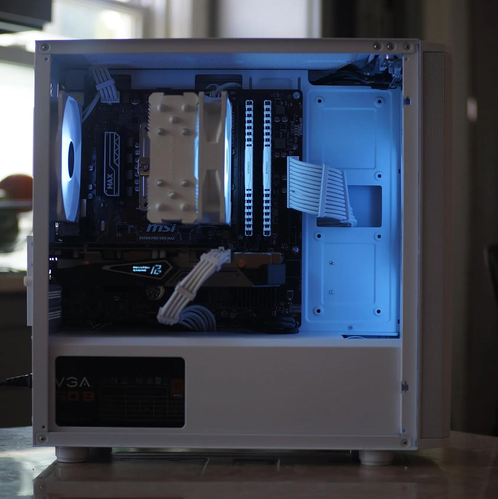 Ryzen 5 2600, RX 5500XT White Gaming/Streaming PC