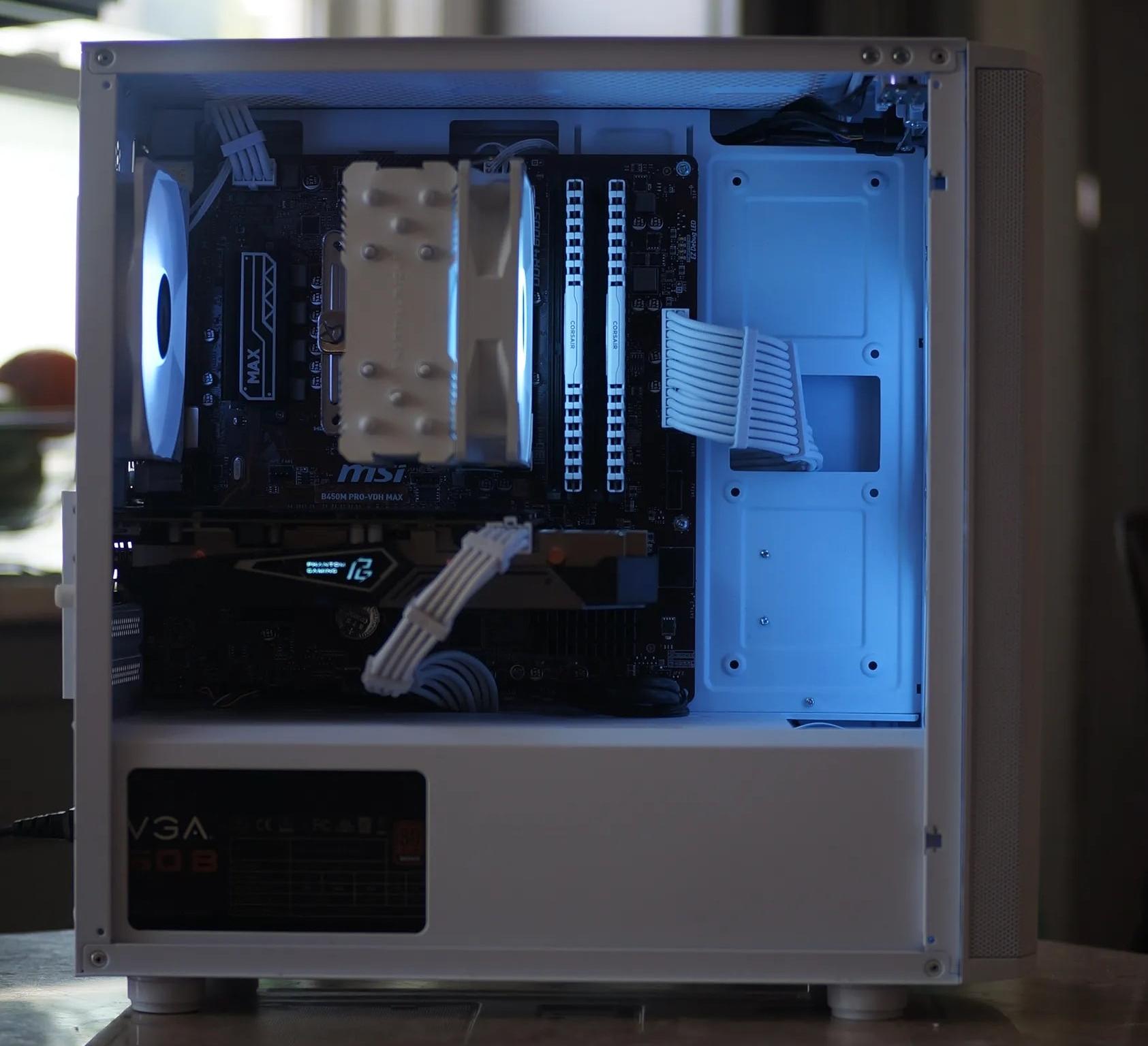 Ryzen 5 2600, RX 5500XT White Gaming/Streaming PC