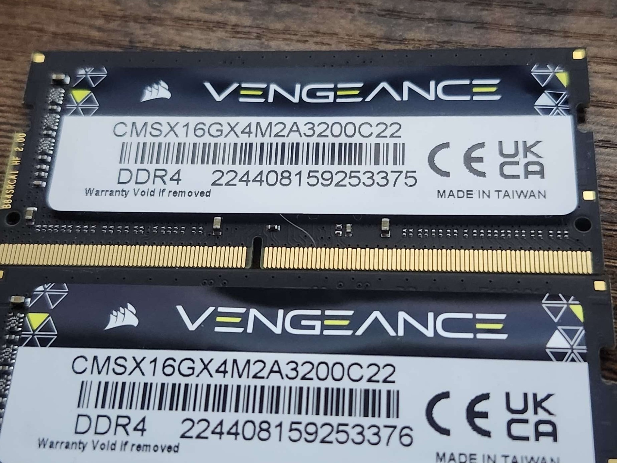 Corsair SODIMM 32gb(2x16gb) 3200MT/s CL22 DDR4 Laptop memory