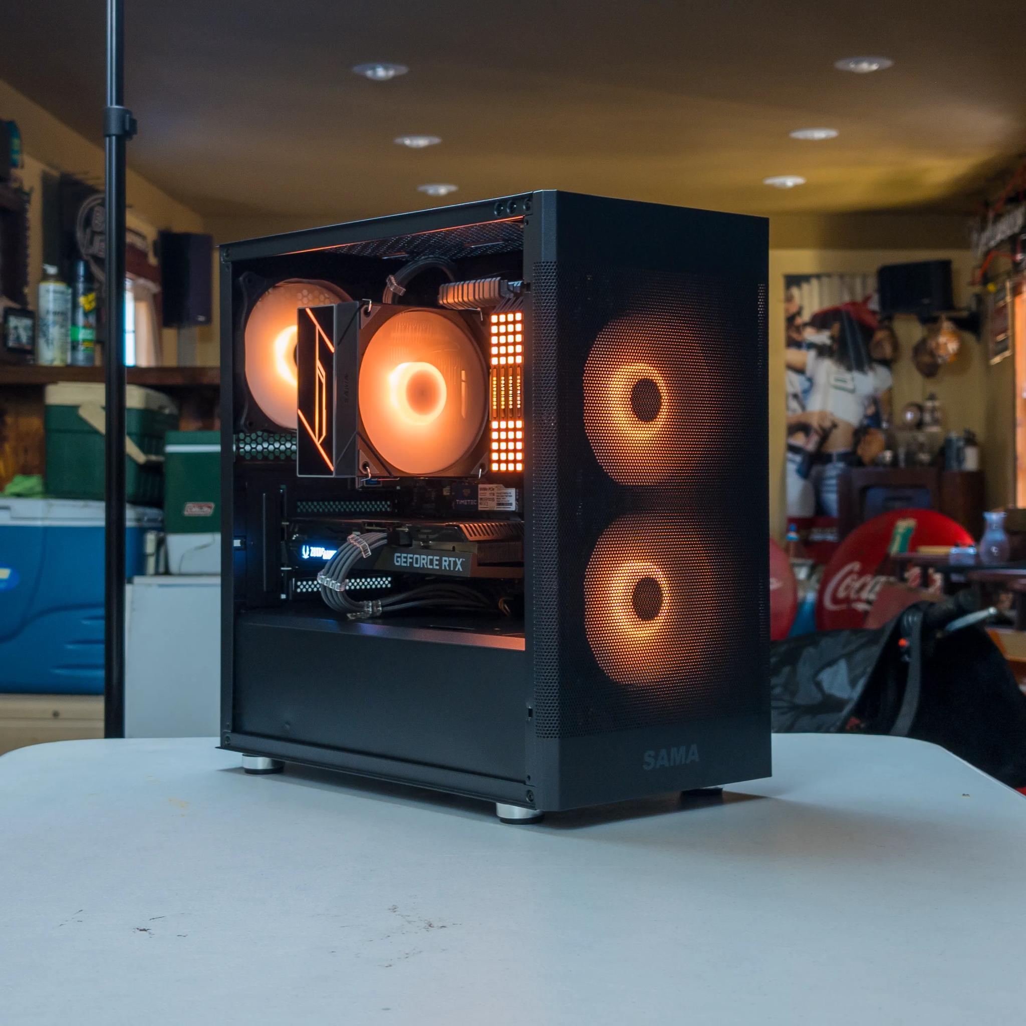 🩶🧡 RTX 3060Ti / Ryzen 5 5600 / 32GB Gaming PC 🧡🩶