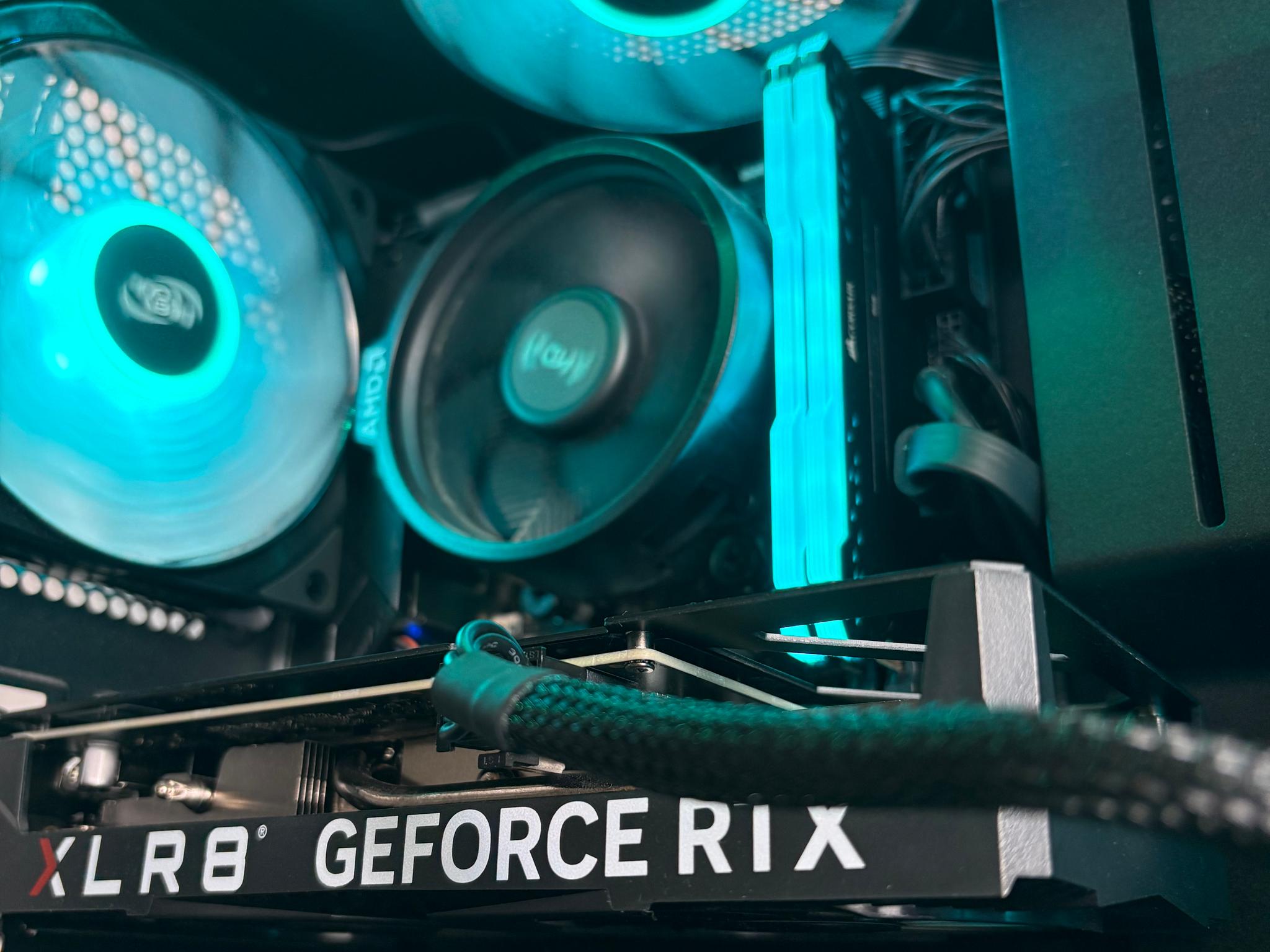 Black RGB Gaming PC | RTX 4060 | Ryzen 5 5600G | 16GB DDR4 RAM | 512 GB NVME SSD | FREE SHIPPING!!!