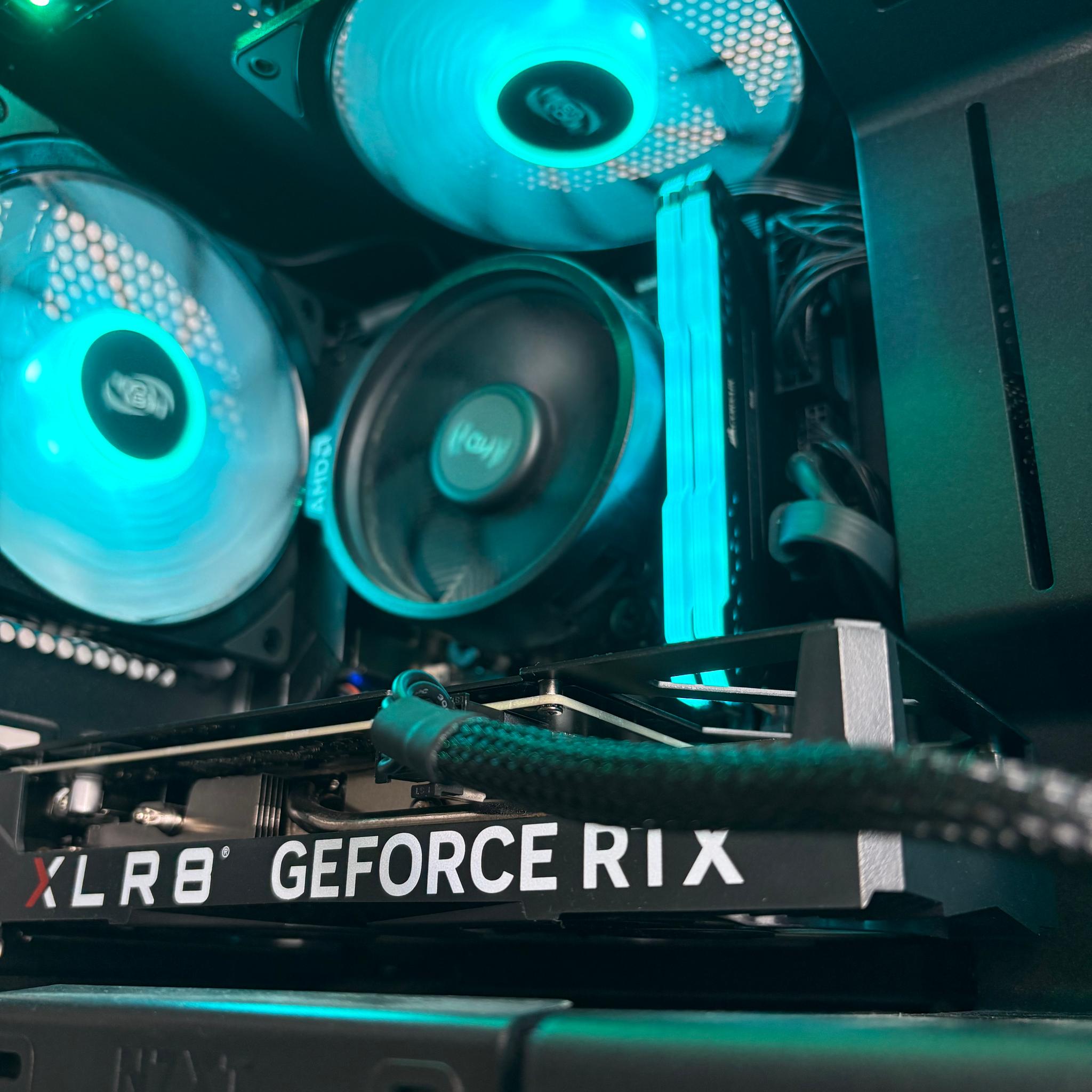 Black RGB Gaming PC | RTX 4060 | Ryzen 5 5600G | 16GB DDR4 RAM | 512 GB NVME SSD | FREE SHIPPING!!!