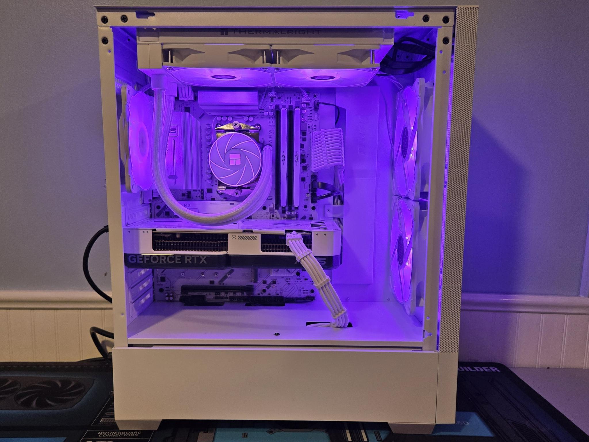 ⚪White 1440p PC🖥️Ryzen 5 7600X|RTX 4070 12GB|1TB NVME|32GB DDR5|Wifi/Bt|Win 11 | Free Shipping!🖥️⚪
