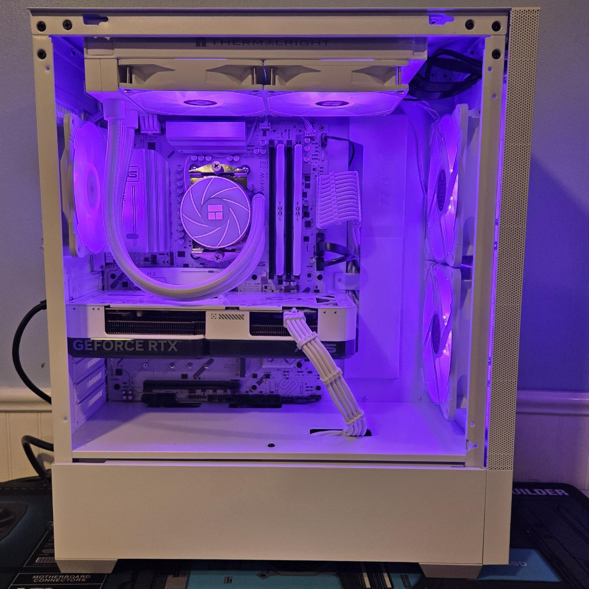 ⚪White 1440p PC🖥️Ryzen 5 7600X|RTX 4070 12GB|1TB NVME|32GB DDR5|Wifi/Bt|Win 11 | Free Shipping!🖥️⚪