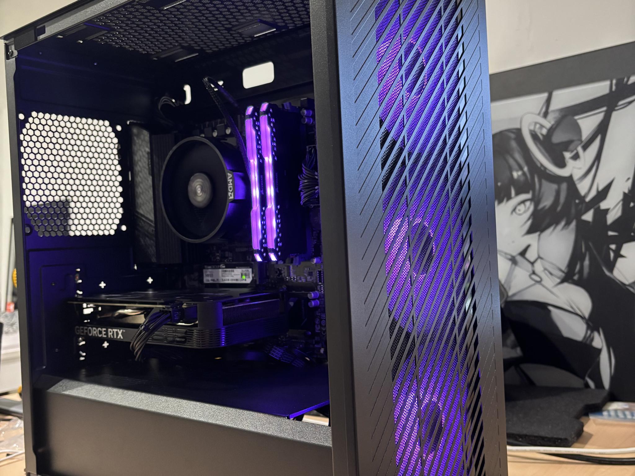 Pure Budget Performance 1080P/1440P PC, RTX 4060, AMD 5500, 16GB DDR4, 512GB SSD