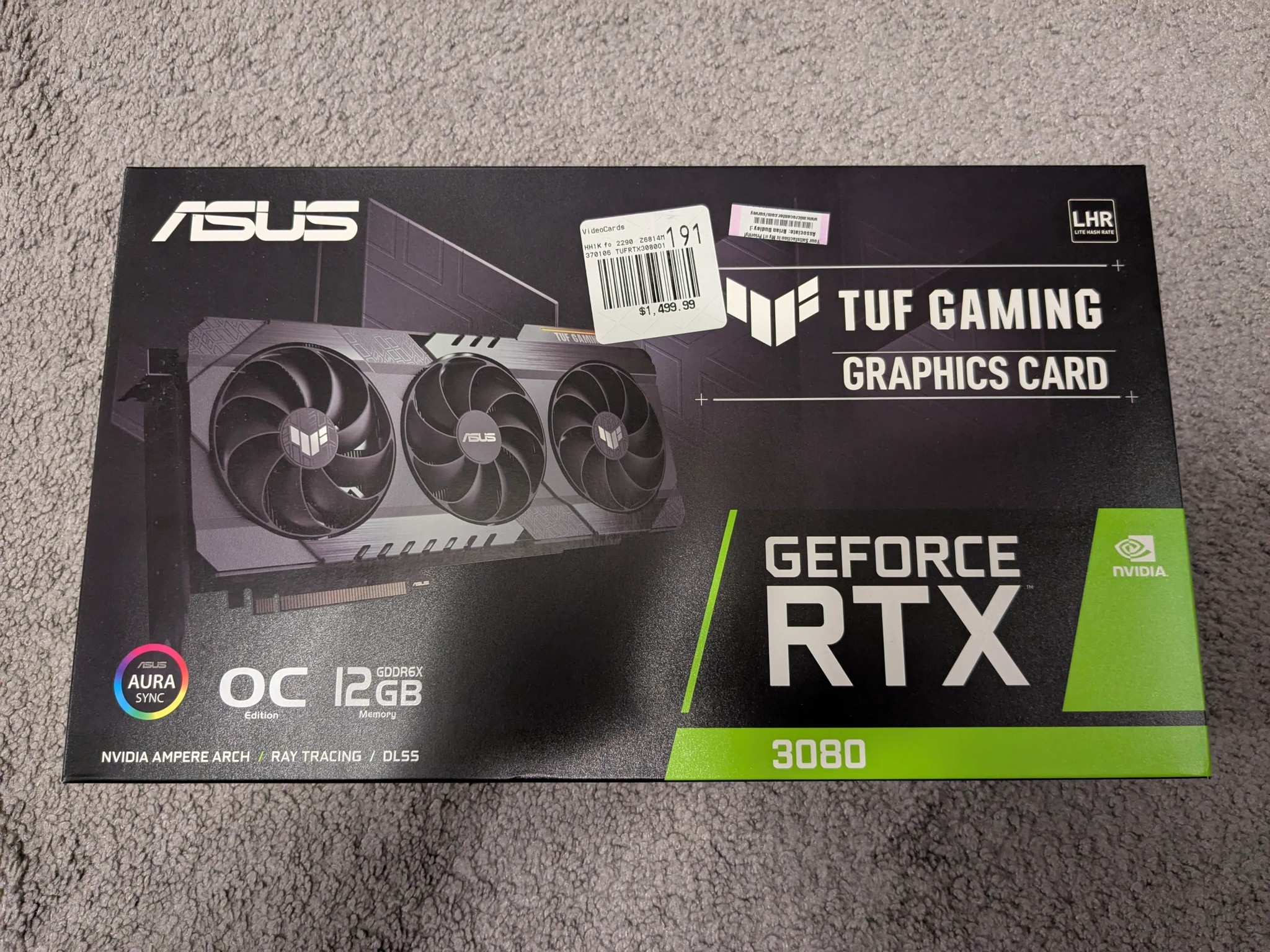 Asus TUF Gaming GeForce RTX 3080 12GB LHR
