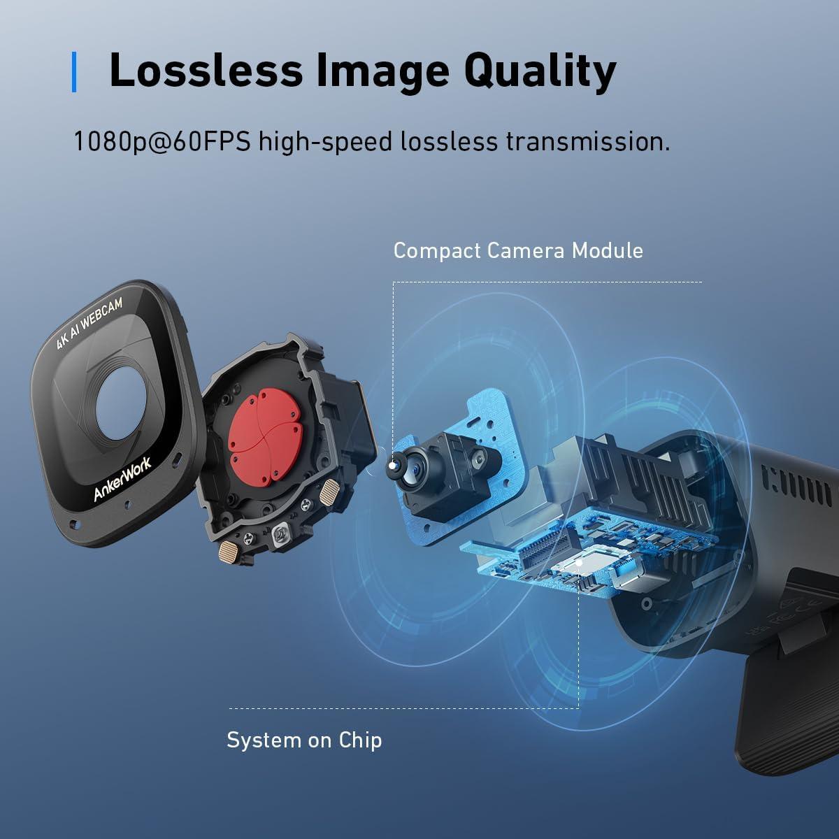 4K Webcam C310, 12 Megapixel, AI Auto Focus