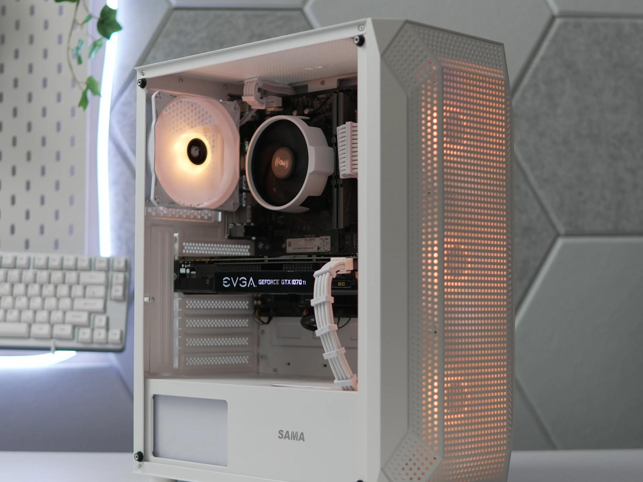 White Gaming PC! RYZEN 5 | GTX 1070 TI | 16GB RAM | WIFI |