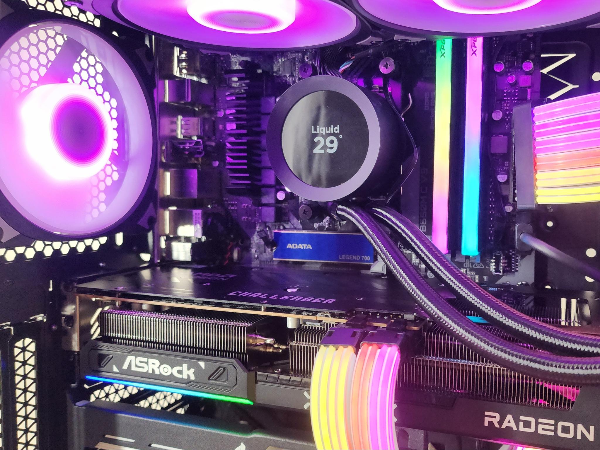 Gaming PC Ryzen 7 7700X 32GB RAM 1TB SSD RX 9070 16GB Win11 Computer