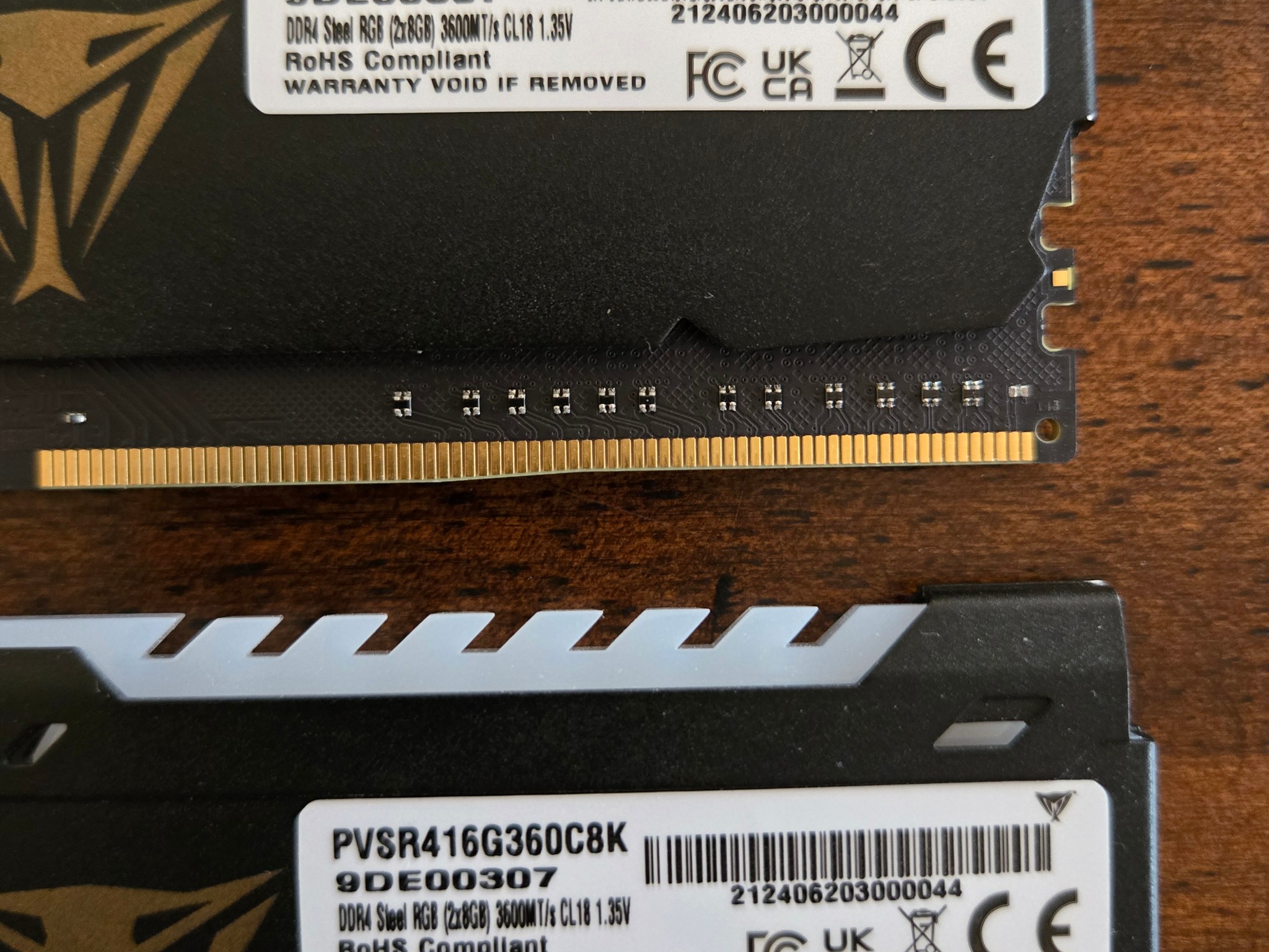 Patriot Viper Steel RGB 16GB (2x8GB) DDR4 3600MHz CL18 RAM PVSR416G360C8K