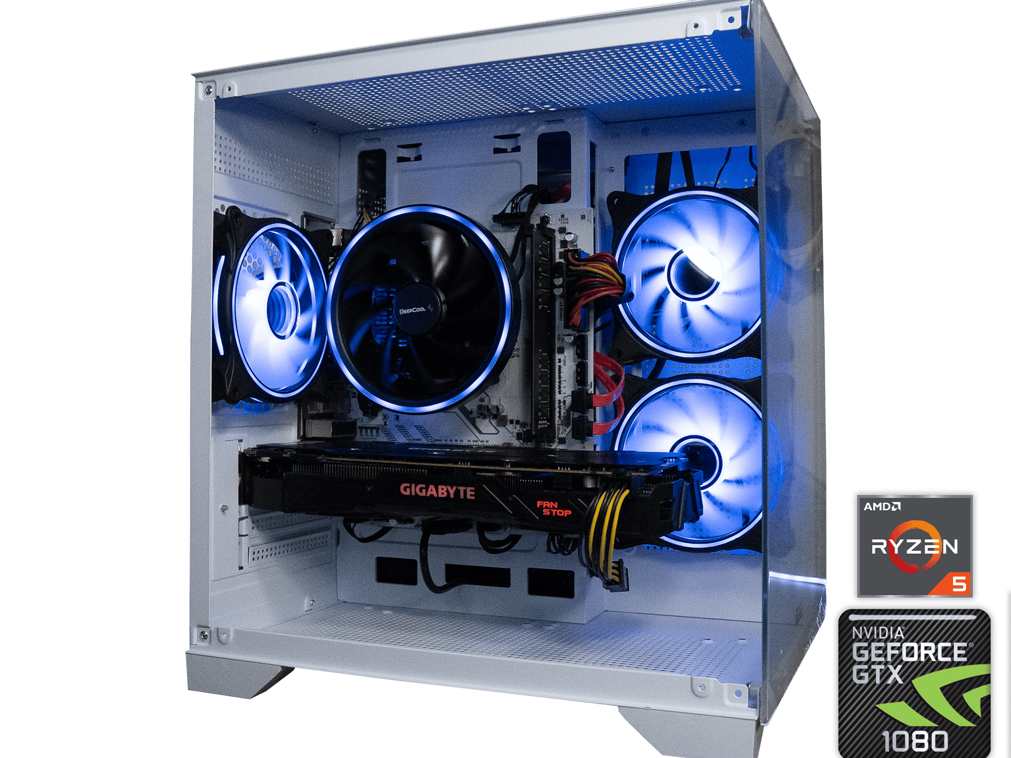 🌌🌠 BUDGET - BO6 Ready GAMING PC | GIGABYTE GTX 1080 8GB | RYZEN 5 1600X | 16GB DDR4 RAM | 1.25TB |