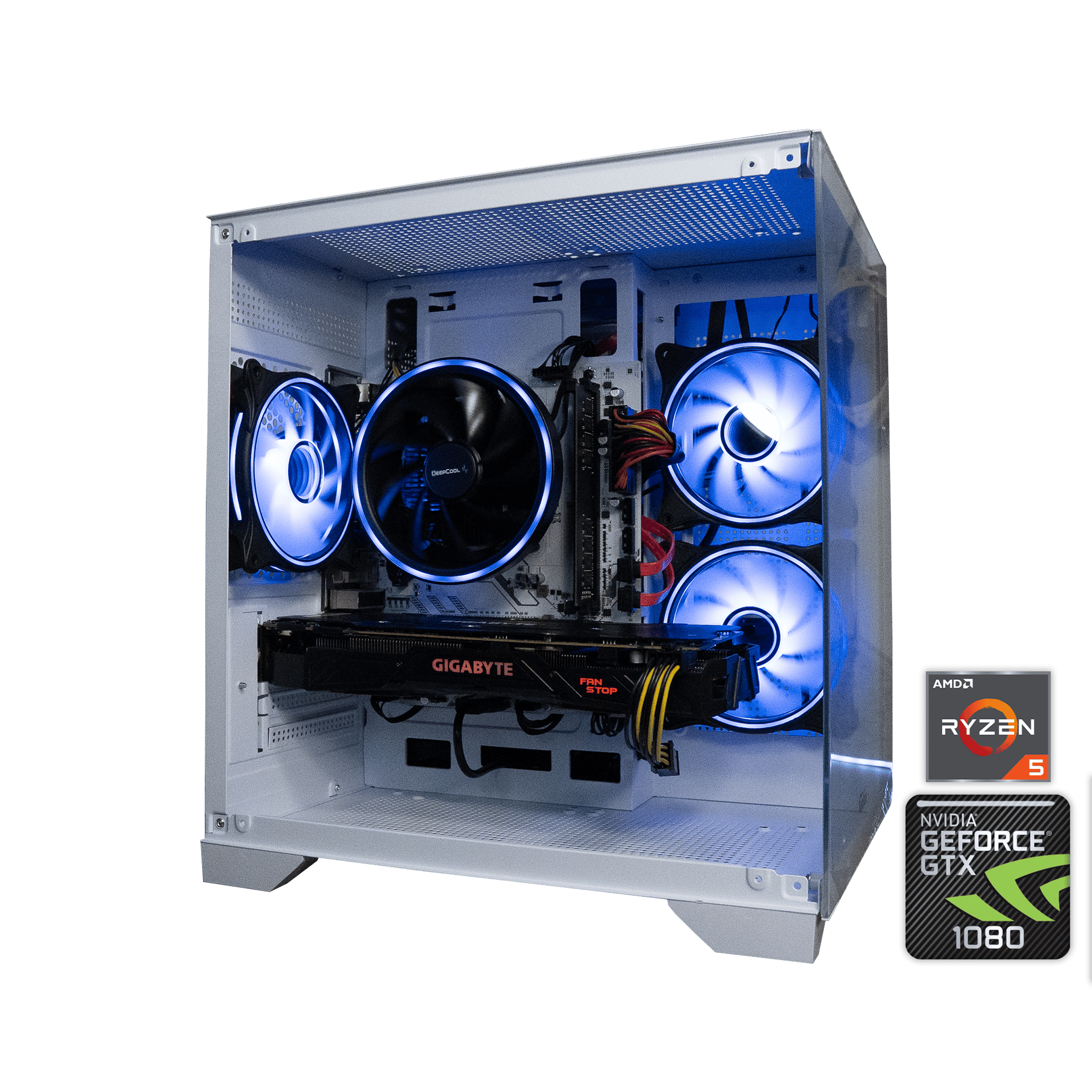 🌌🌠 BUDGET - BO6 Ready GAMING PC | GIGABYTE GTX 1080 8GB | RYZEN 5 1600X | 16GB DDR4 RAM | 1.25TB |