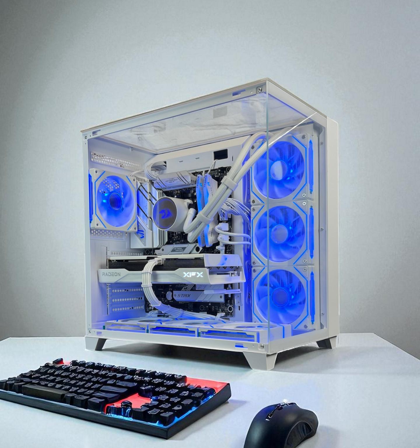 Liquid Cooled AMD RX 9060 XT 16GB Ryzen 5 8400F 16GB DDR5 1 TB M.2 Gaming PC