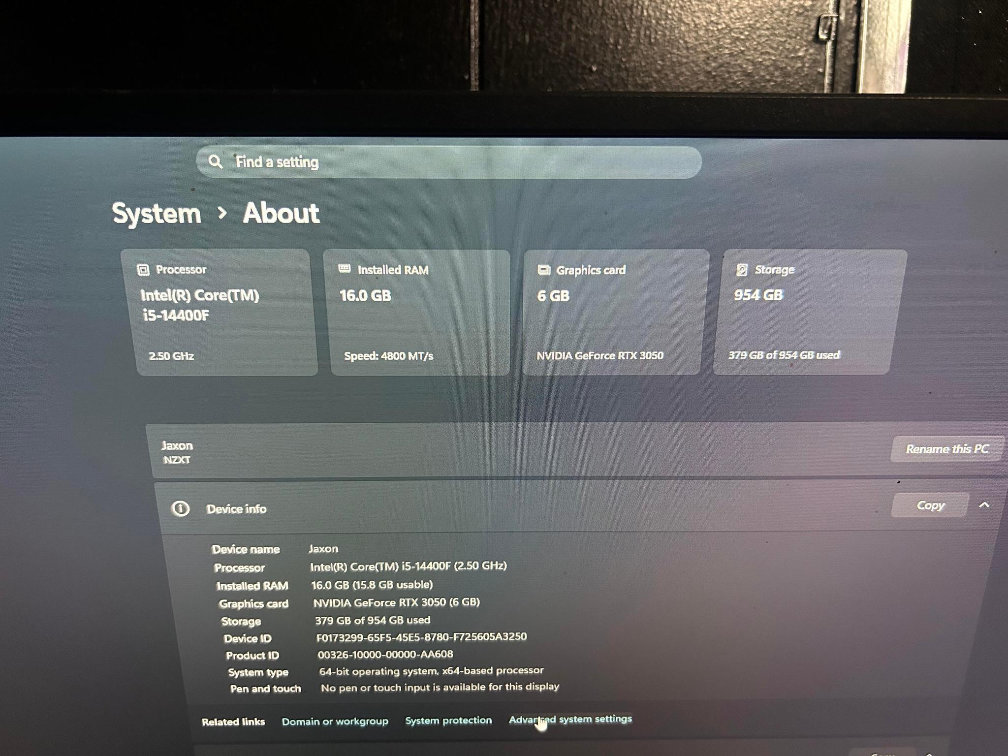GeForce RTX 3050 8GB Custom Gaming PC - Core i5-14400F, 16GB RAM, 1TB NVMe SSD