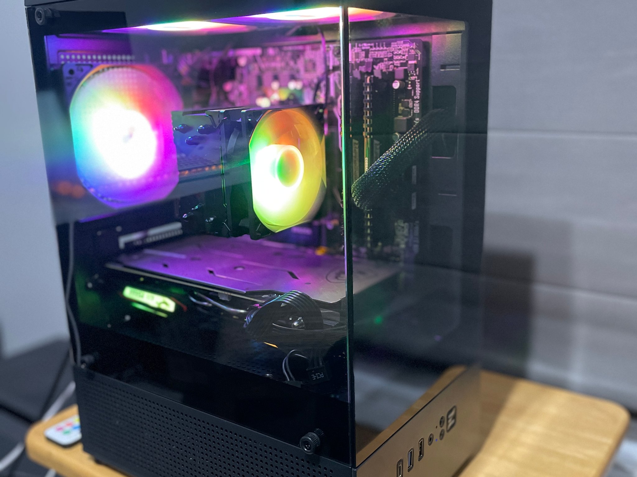 🌑⚡ Night Surge – Ryzen 5 2600X • GTX 1660 Super Gaming PC