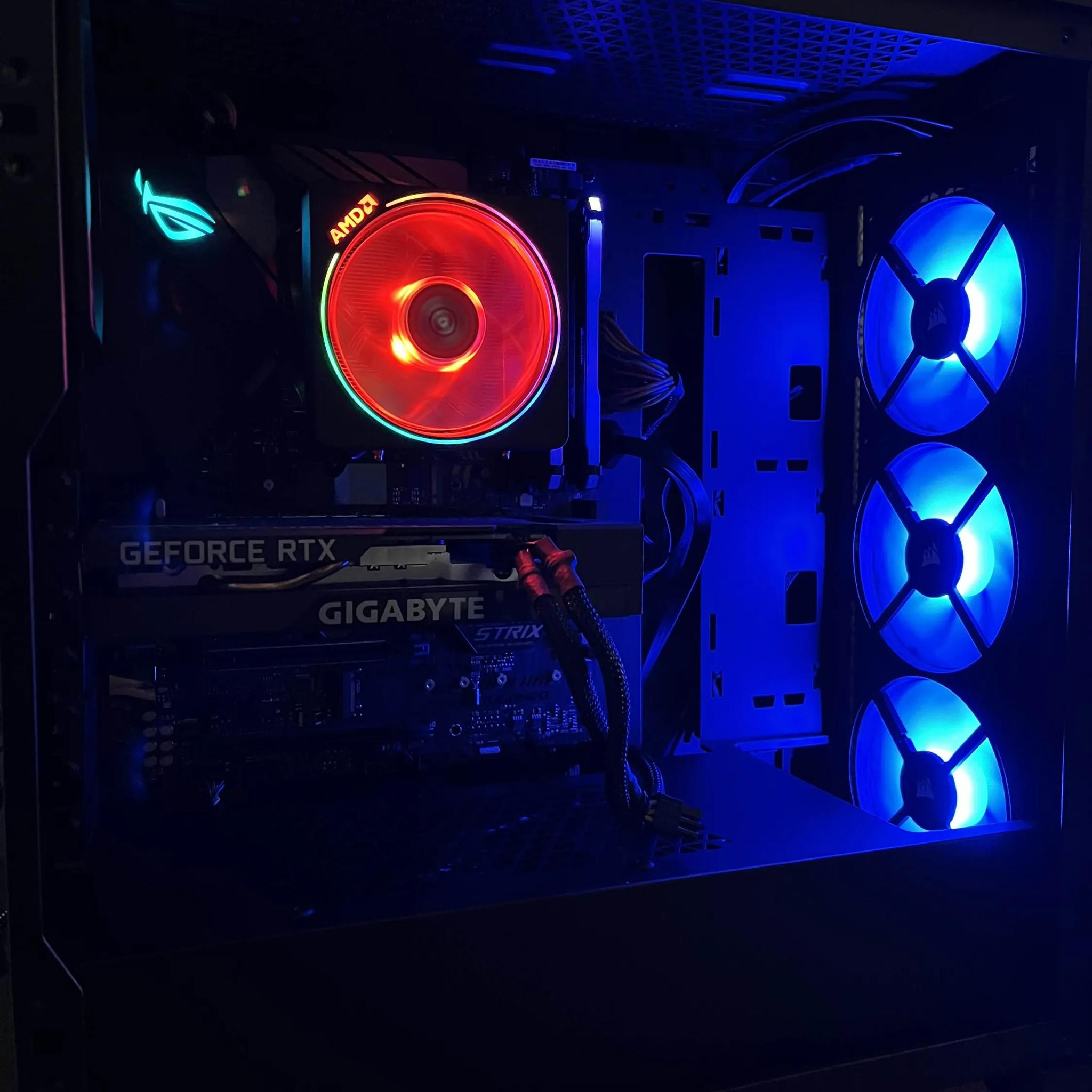 Ryzen 7 2700X + RTX 3050 ATX Build