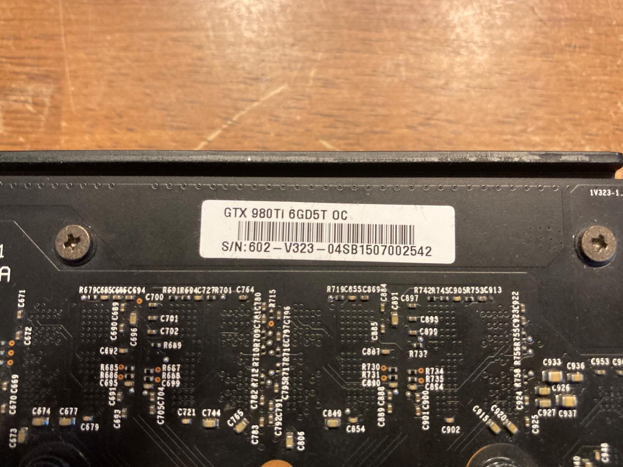 MSI GTX 980 Ti Armor 2X OC 6GB Graphics Card