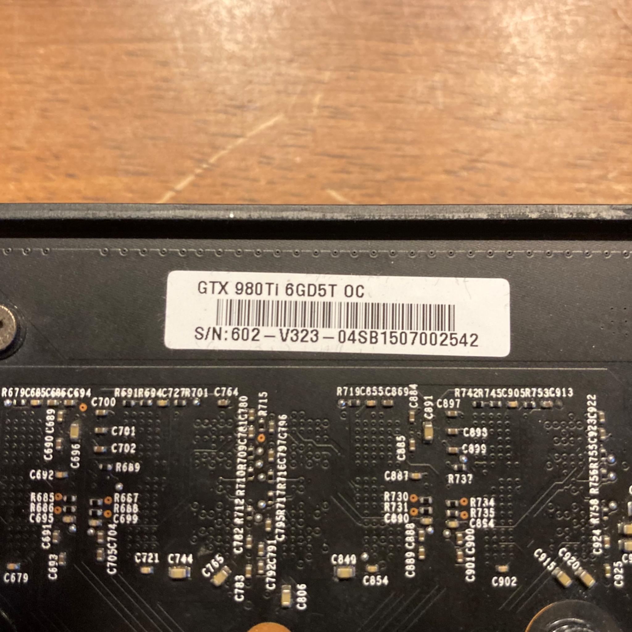 MSI GTX 980 Ti Armor 2X OC 6GB Graphics Card