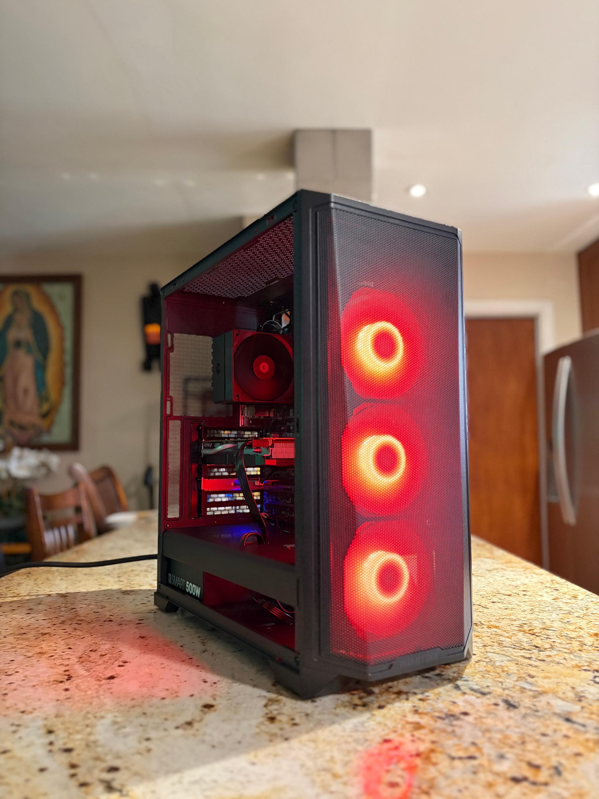 Black Gaming PC | 1660 Super 6GB | INTEL i7-7700 | 16GB RAM | 500GB SATA SSD | Wi-Fi + BT Pcie