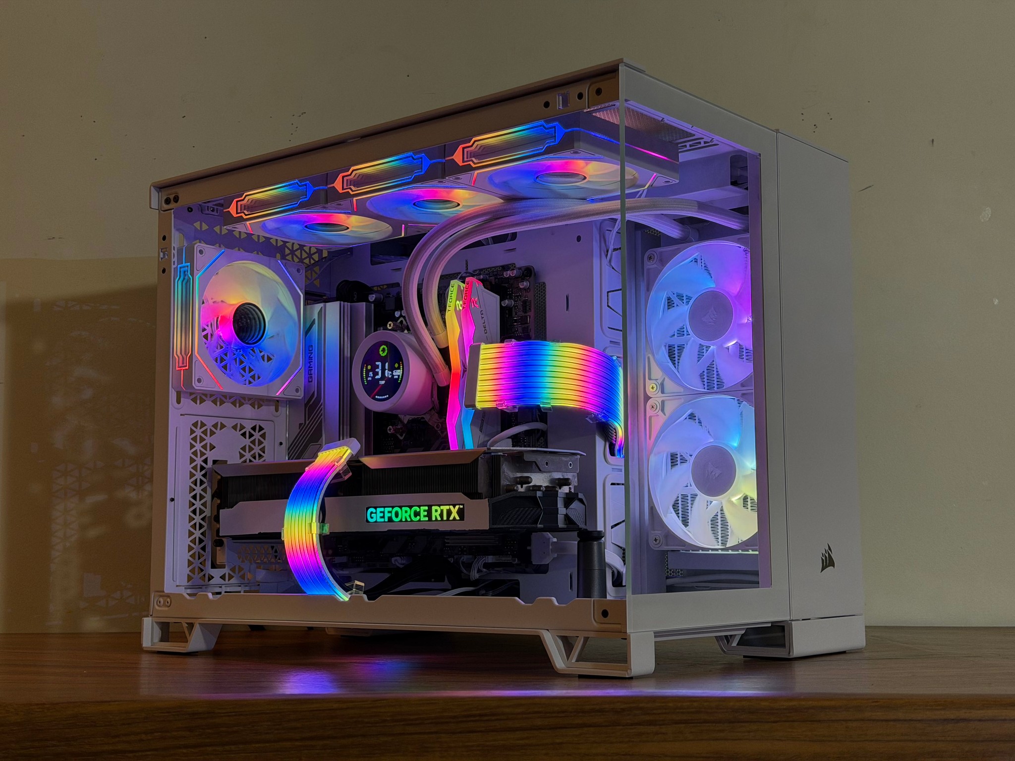 ❄️Corsair Glacier Prime: RTX 4070 Ti • Ryzen 9600X • DDR5 • All-White RGB Build