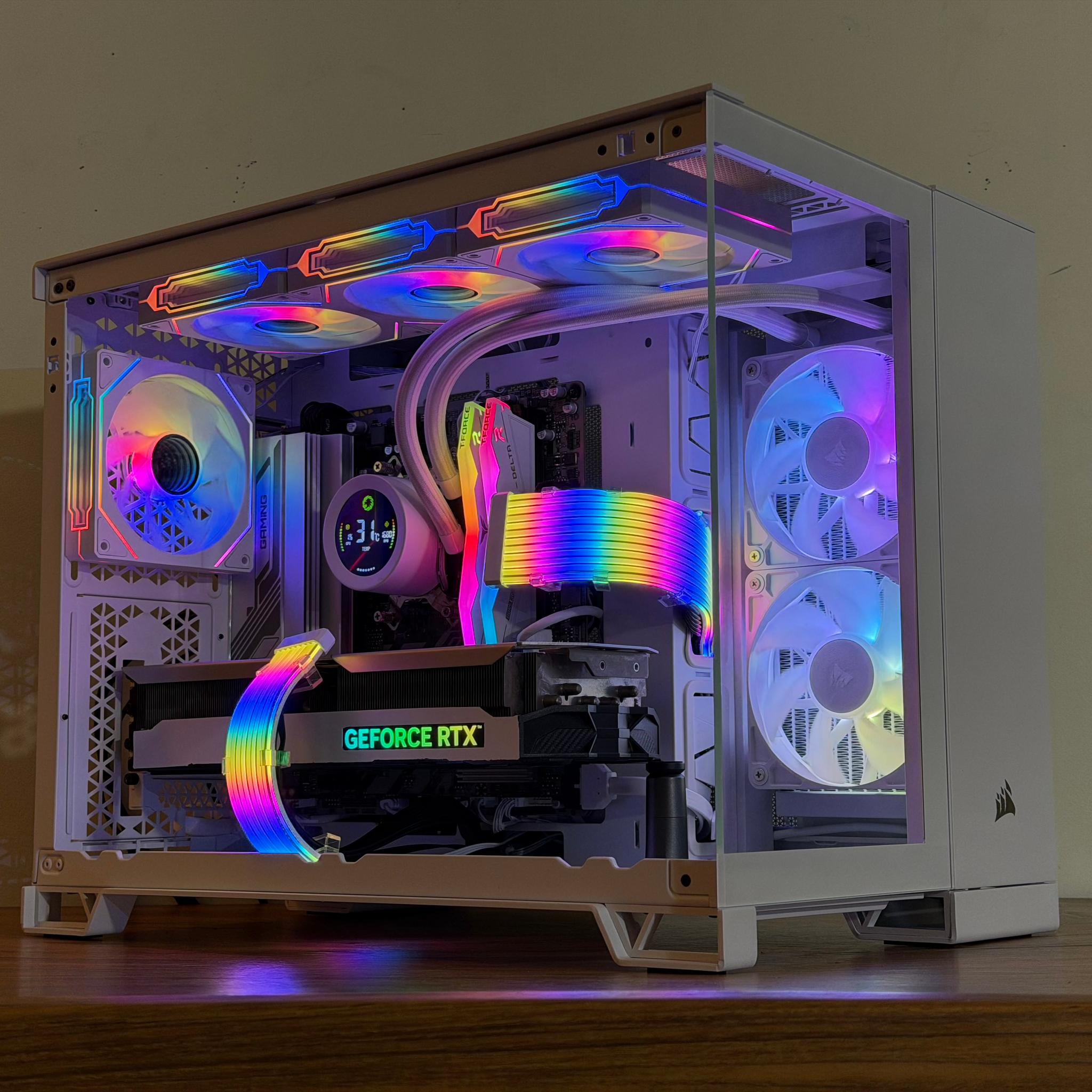 ❄️Corsair Glacier Prime: RTX 4070 Ti • Ryzen 9600X • DDR5 • All-White RGB Build