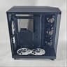 Black NZXT PC Case with Tempered Glass w/ 5 Fans
