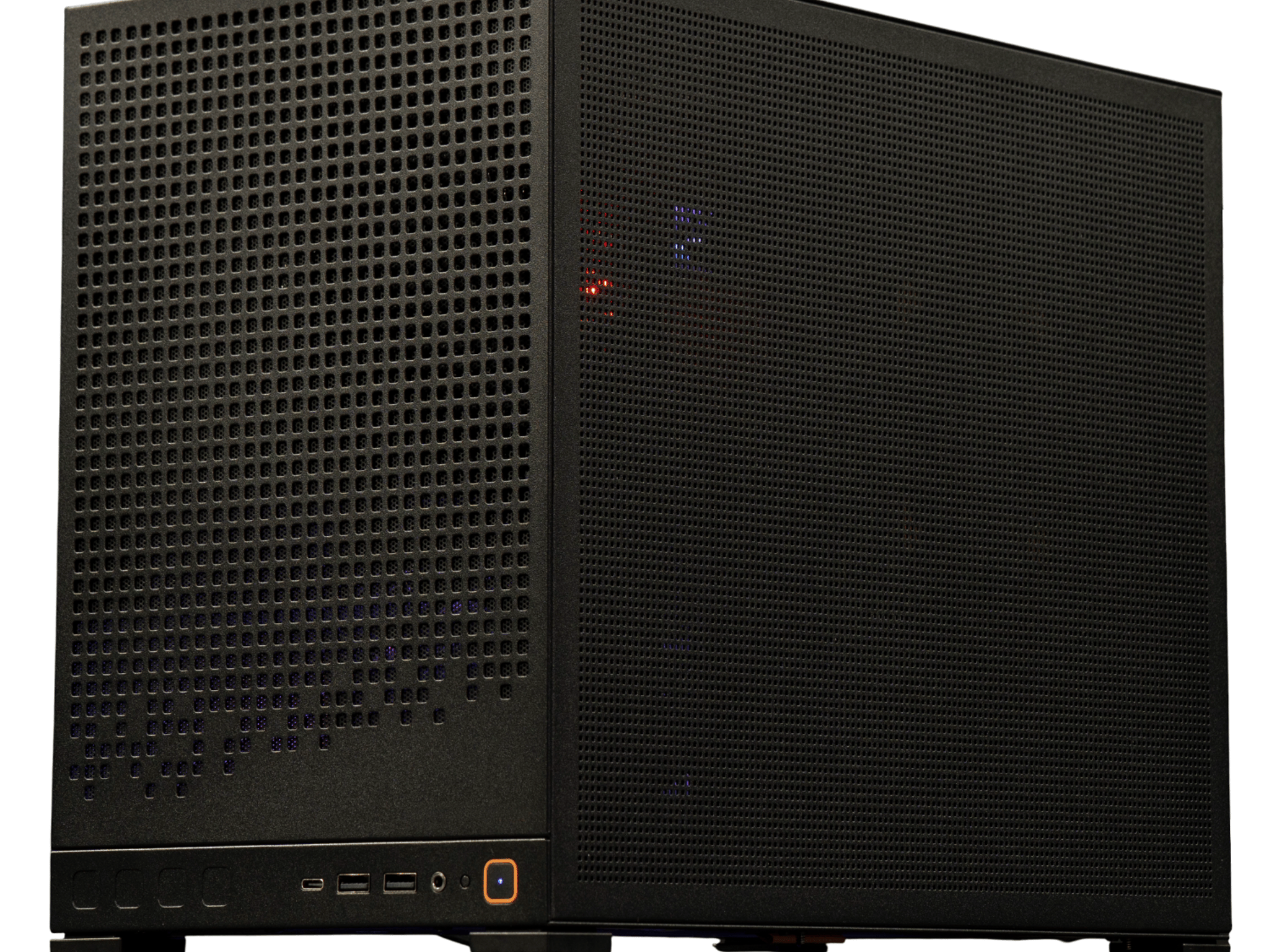 ATX Mid Tower PC Gaming Case Black Mesh USB-C 360mm Radiator Support - New