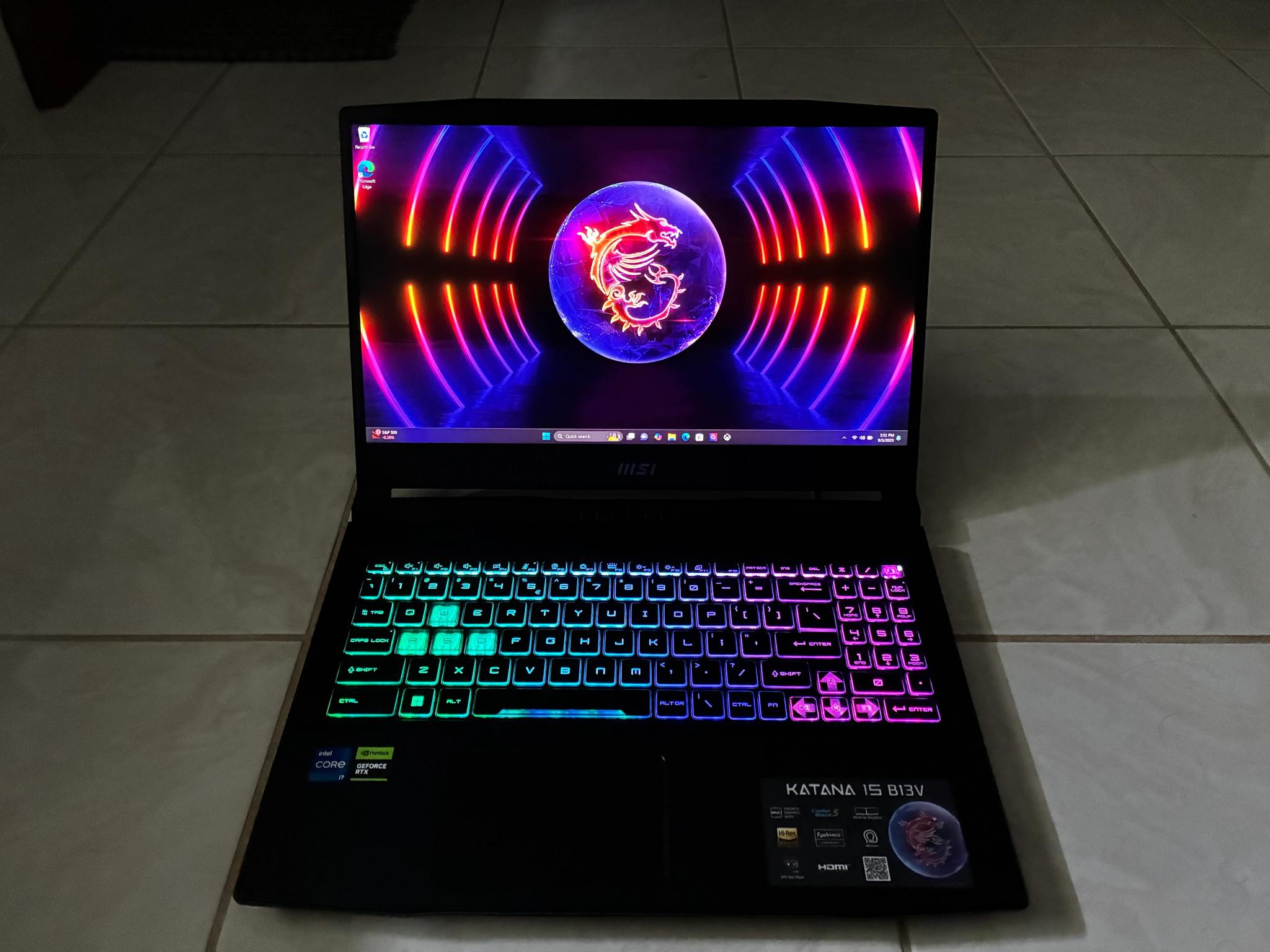 MSI Katana 15.6 - Brand New Display, See details inside.