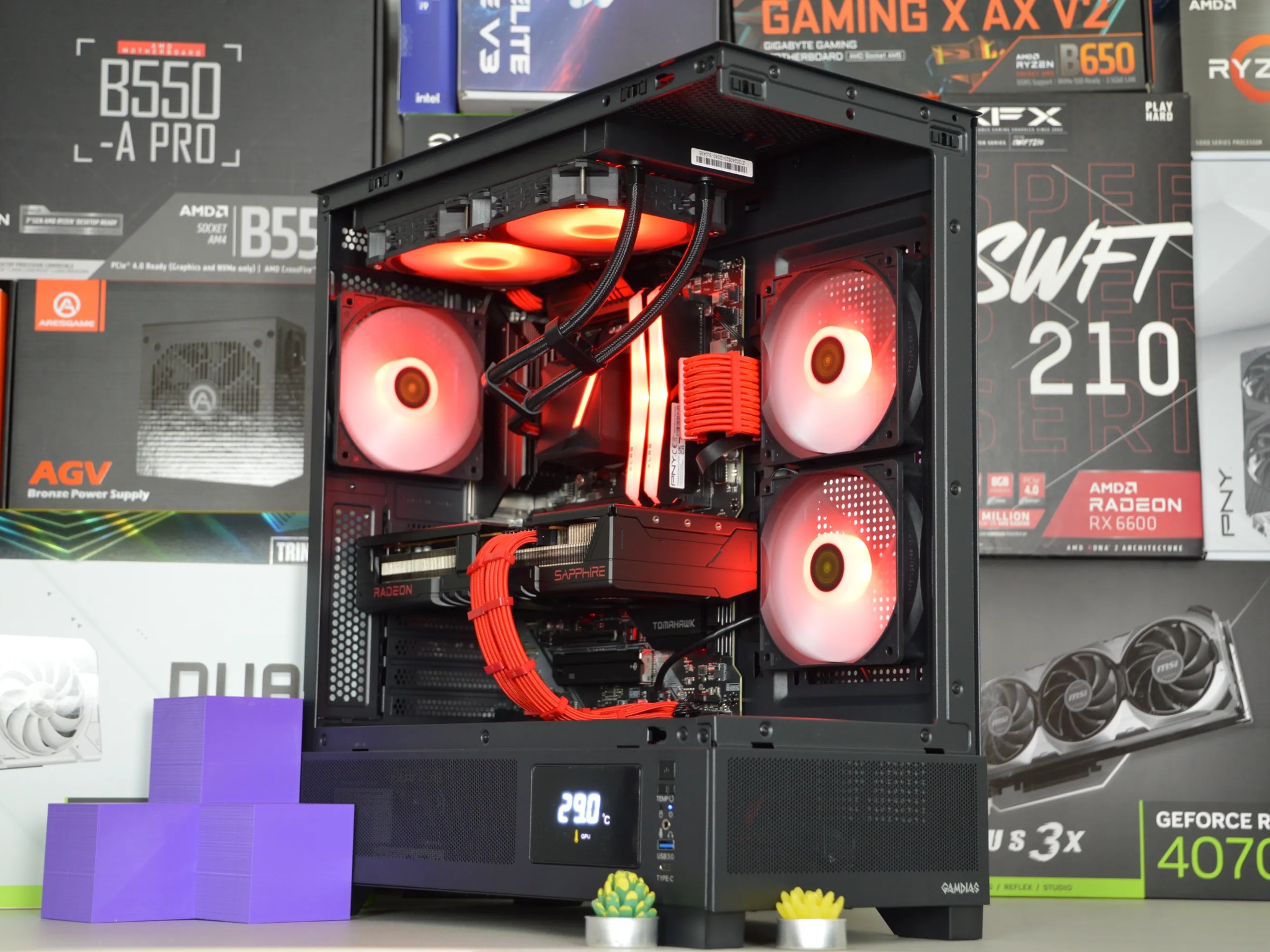 🔴EXTREME🔴| RX 9070 16GB | RYZEN 7 5700X | 32 GB RGB DDR4 RAM | 2TB GEN 4 NVME SSD | Team Red PC |
