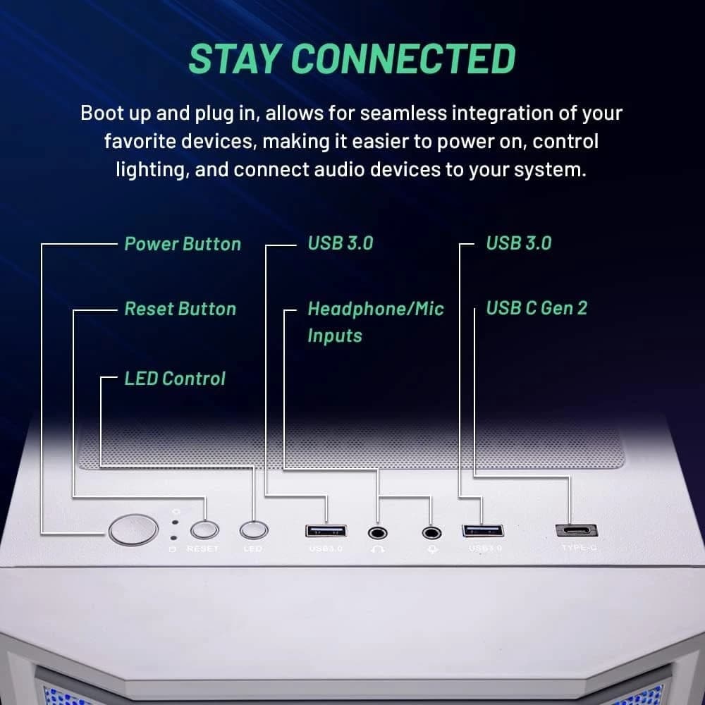 NEW & MUST GO SKYTECH ARCHANGEL Gaming PC |RYZEN 5 5500| RTX 3050|1TB SSD|16GB|