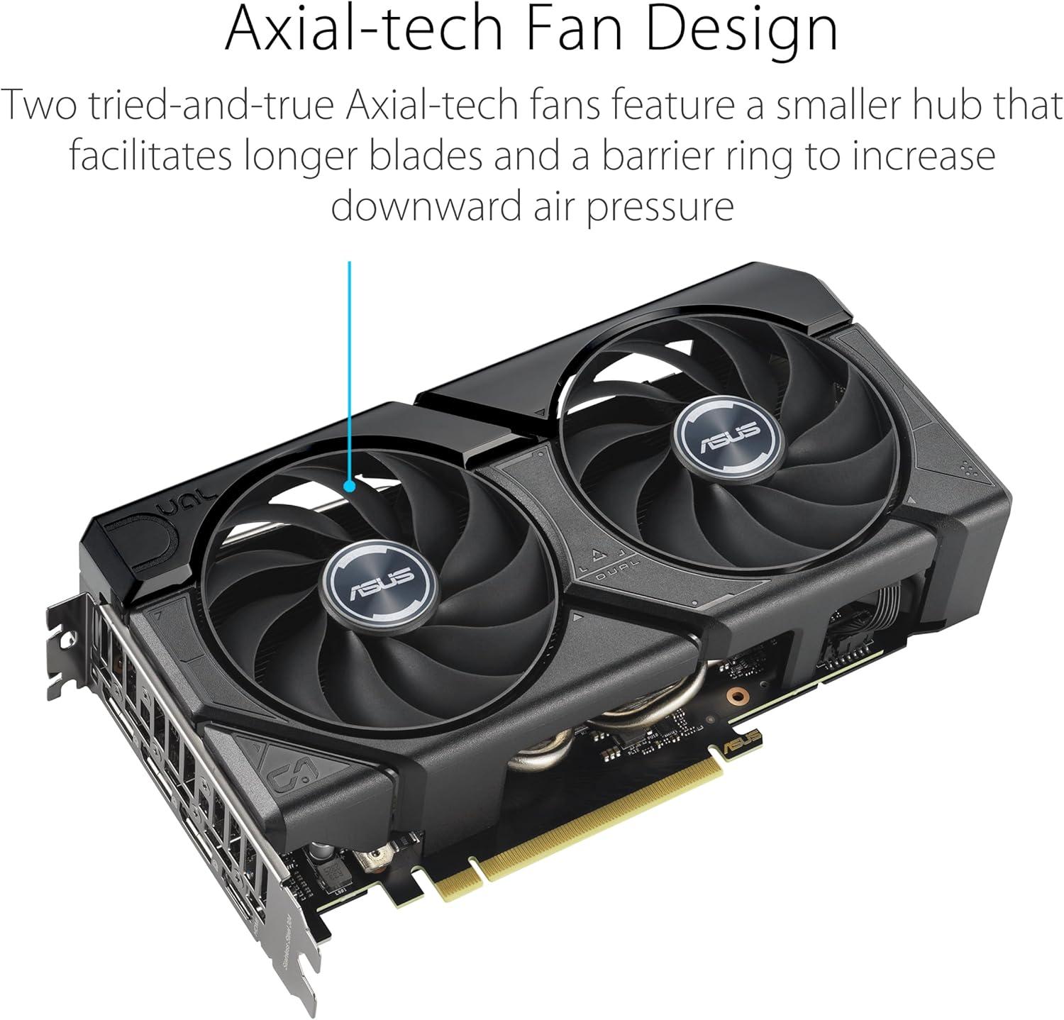 RTX™ 4060 8GB GDDR6 ASUS Dual GeForce EVO OC Edition