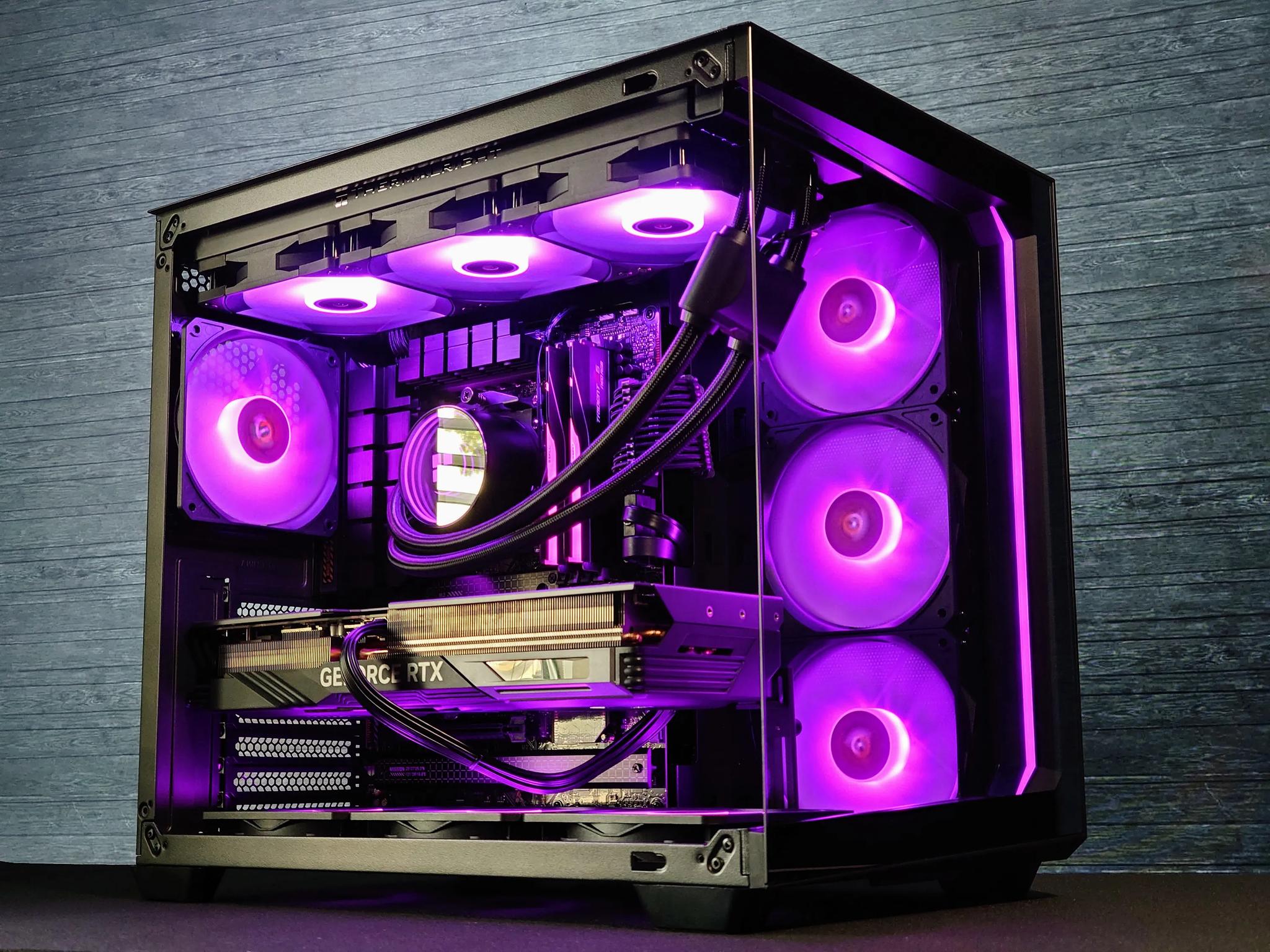 🌃🦇The Dark Knight 🦇Liquid Cooled Gaming PC🦇Nvidia RTX 4070 Ti 12GB🦇AMD Ryzen 7 7700🦇32GB DDR5