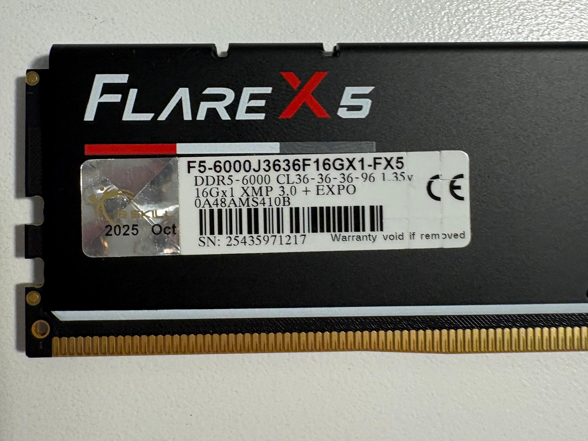 G.Skill Flare X5 16GB DDR5-5600 (1x16GB) - Image 2