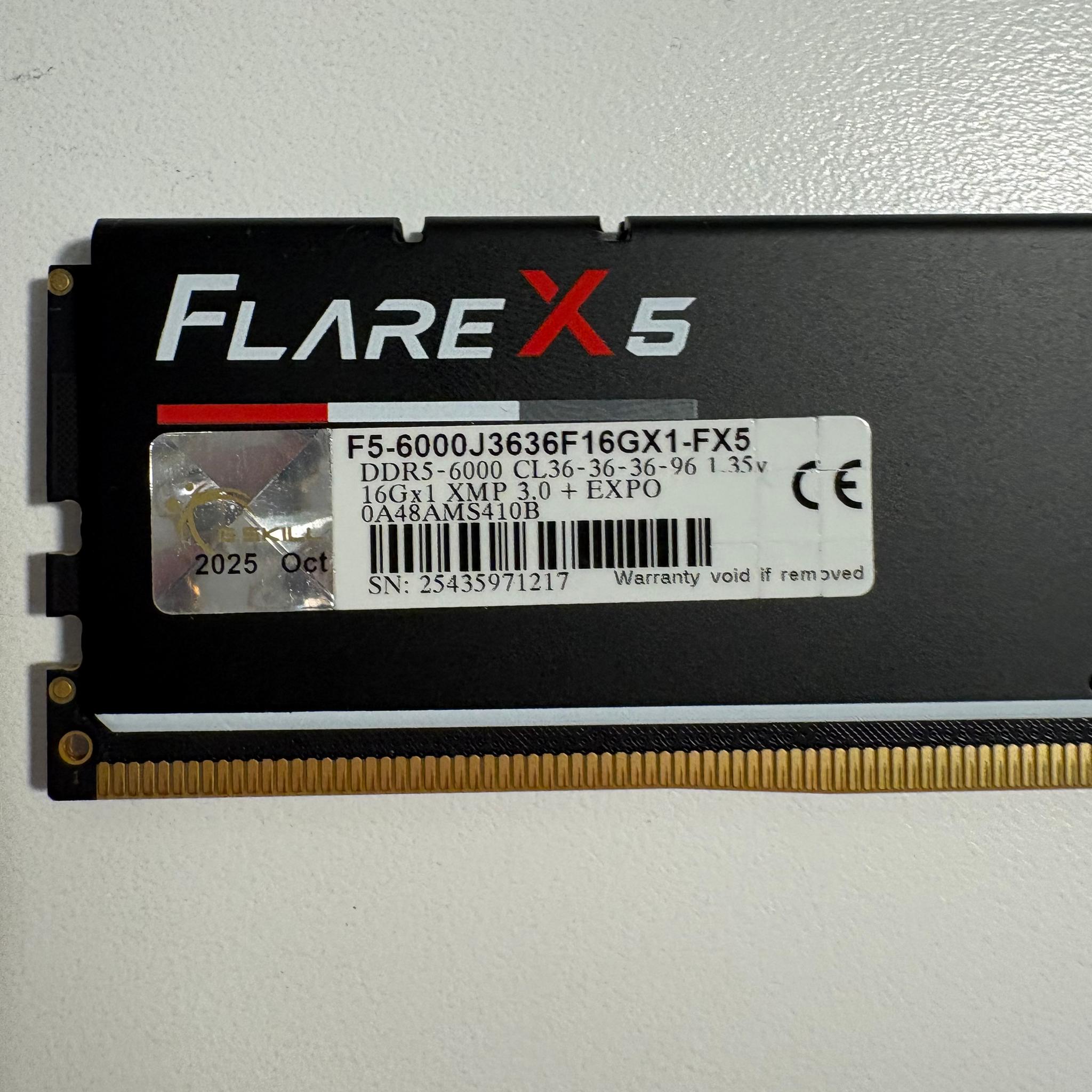 G.Skill Flare X5 16GB DDR5-5600 (1x16GB)