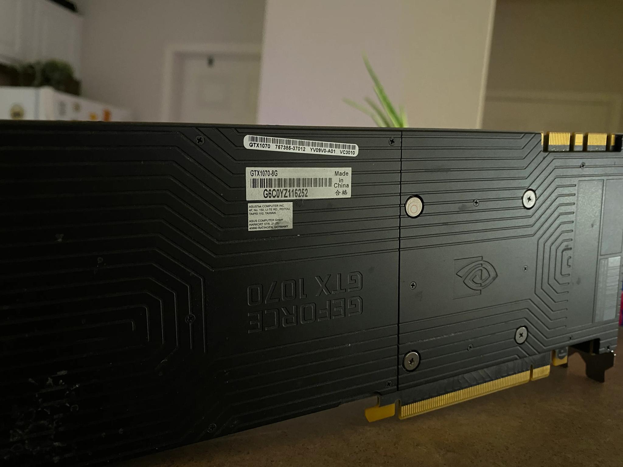nVidia GTX1070 founders edition