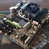 Retro XFX 750A Motherboard with CPU, RAM, Cooler, etc.
