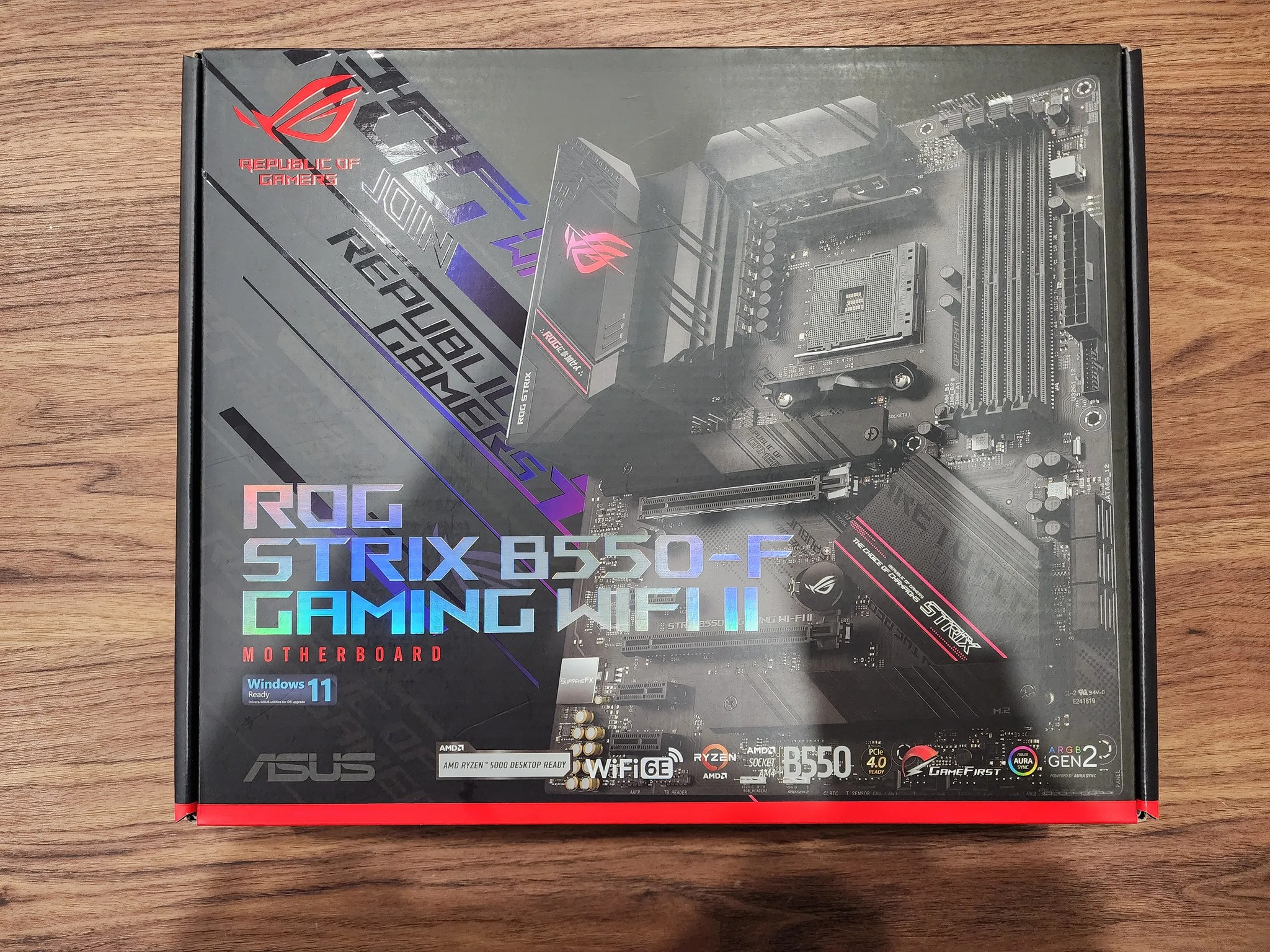 Asus ROG STRIX B550-F GAMING (WI-FI II) ATX AM4 Motherboard (NEVER OPENED)