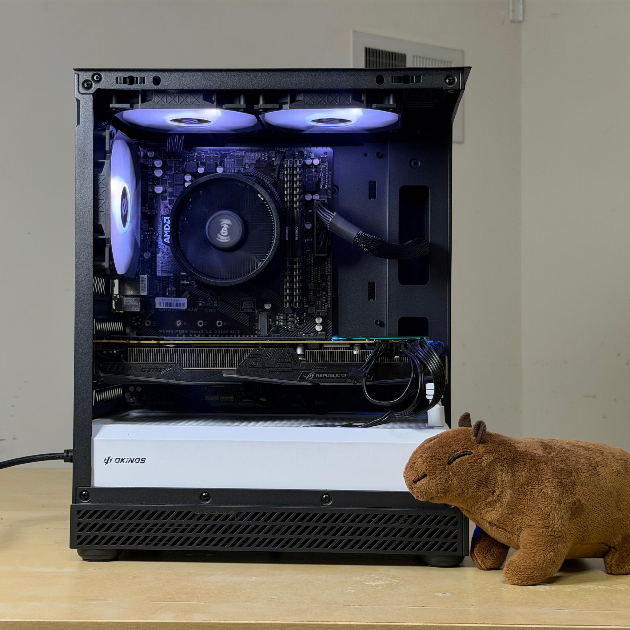 FREE SHIP | Ryzen 5 2600 | GTX 1080 | 16GB RAM | 500gb SSD - WIFI + BT |  🐼 1080p Gaming PC 🐼