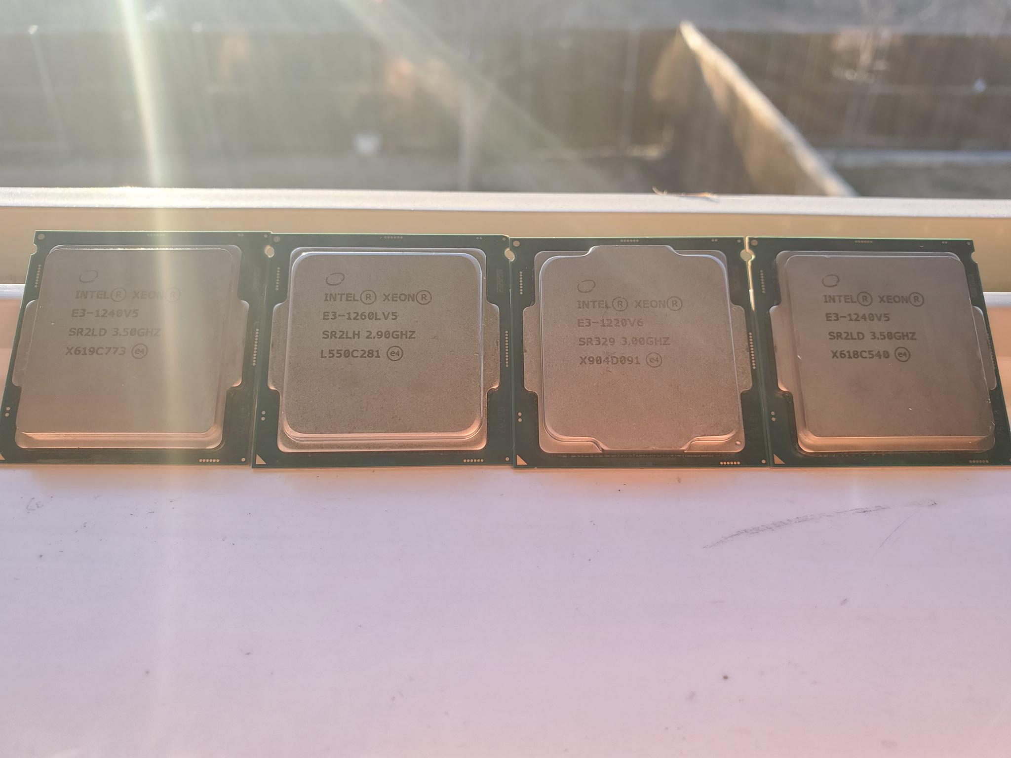 UNTESTED 4x Xeon E3 LGA 1151 4 Core V5 & V6 CPUs (6th & 7th gen)