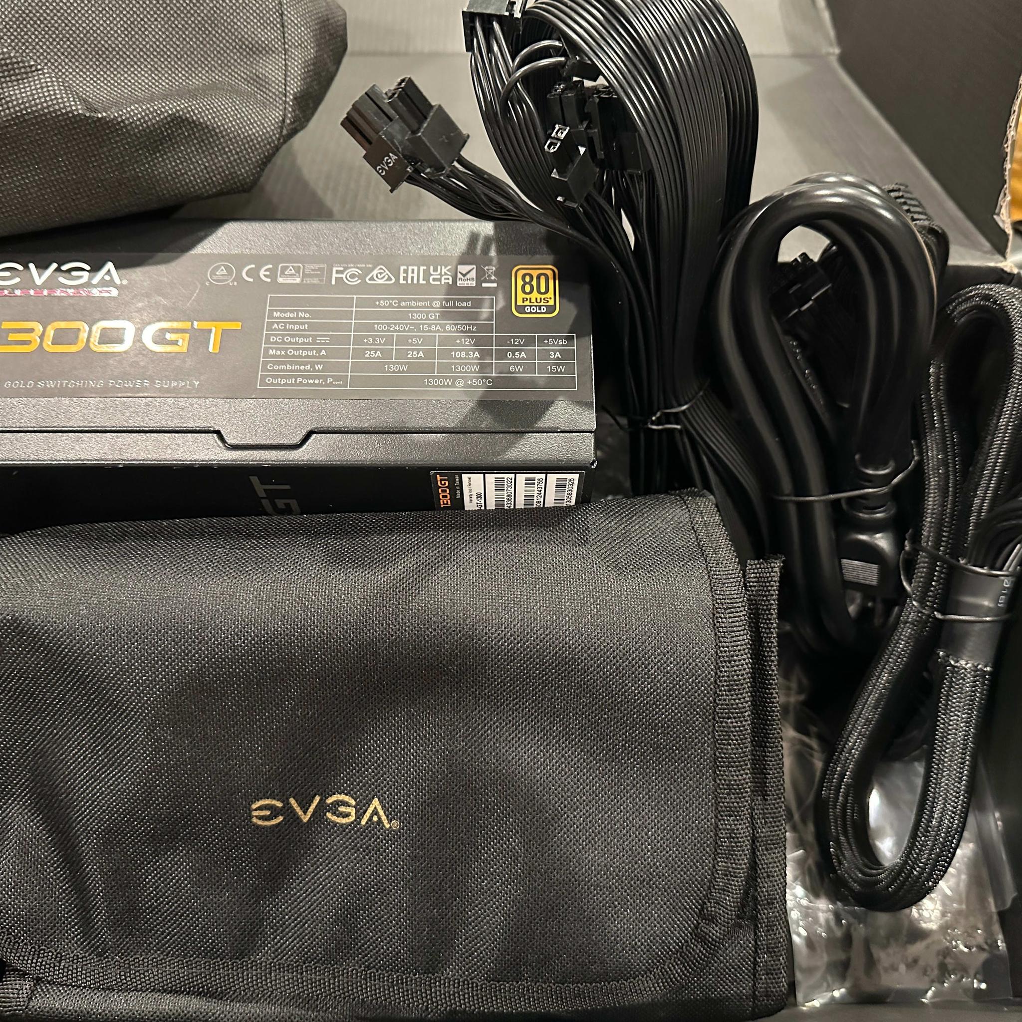 EVGA SuperNOVA 1300 GT, 80 Plus Gold 1300W, Fully Modular Power Supply