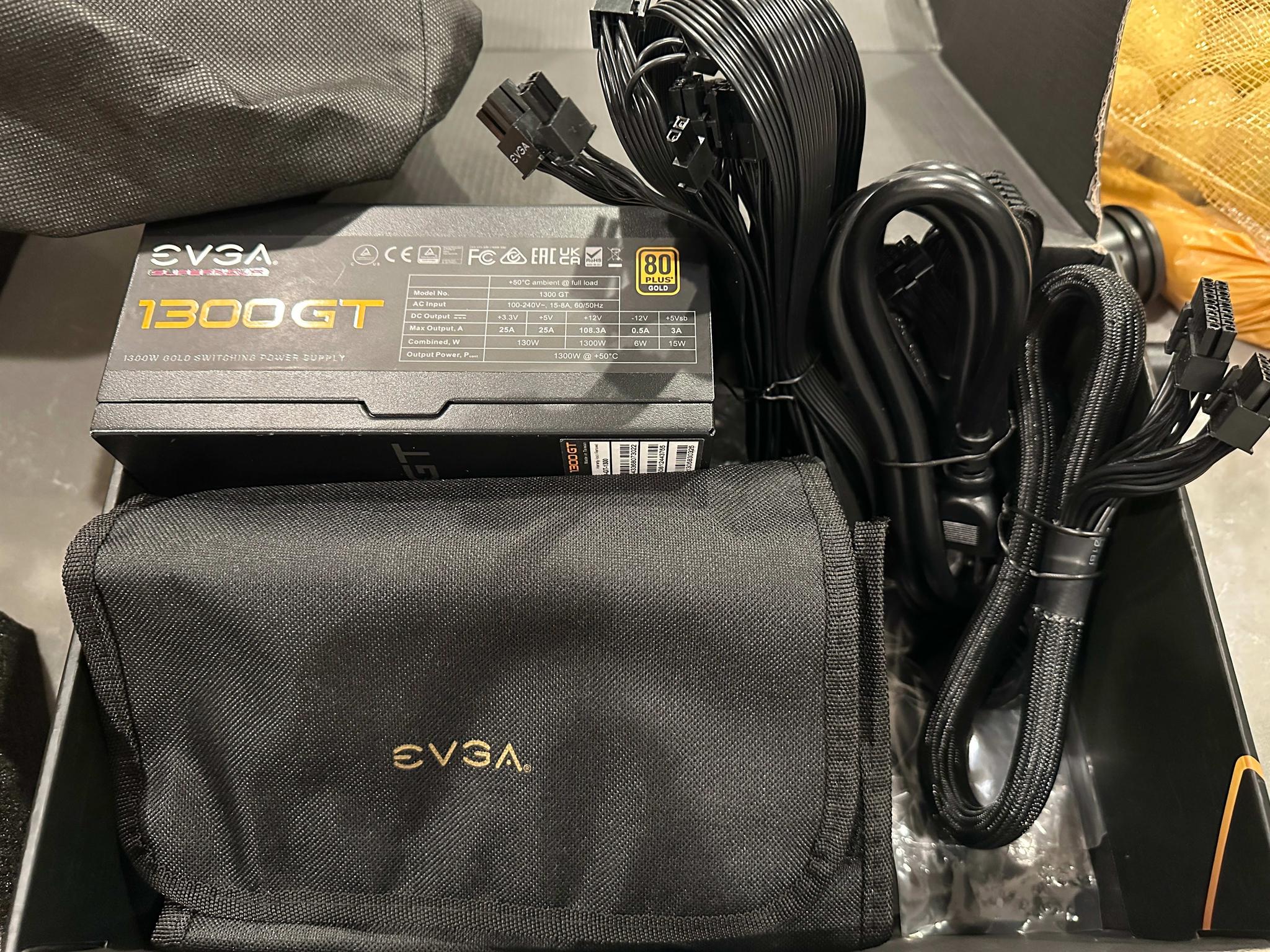 EVGA SuperNOVA 1300 GT, 80 Plus Gold 1300W, Fully Modular Power Supply