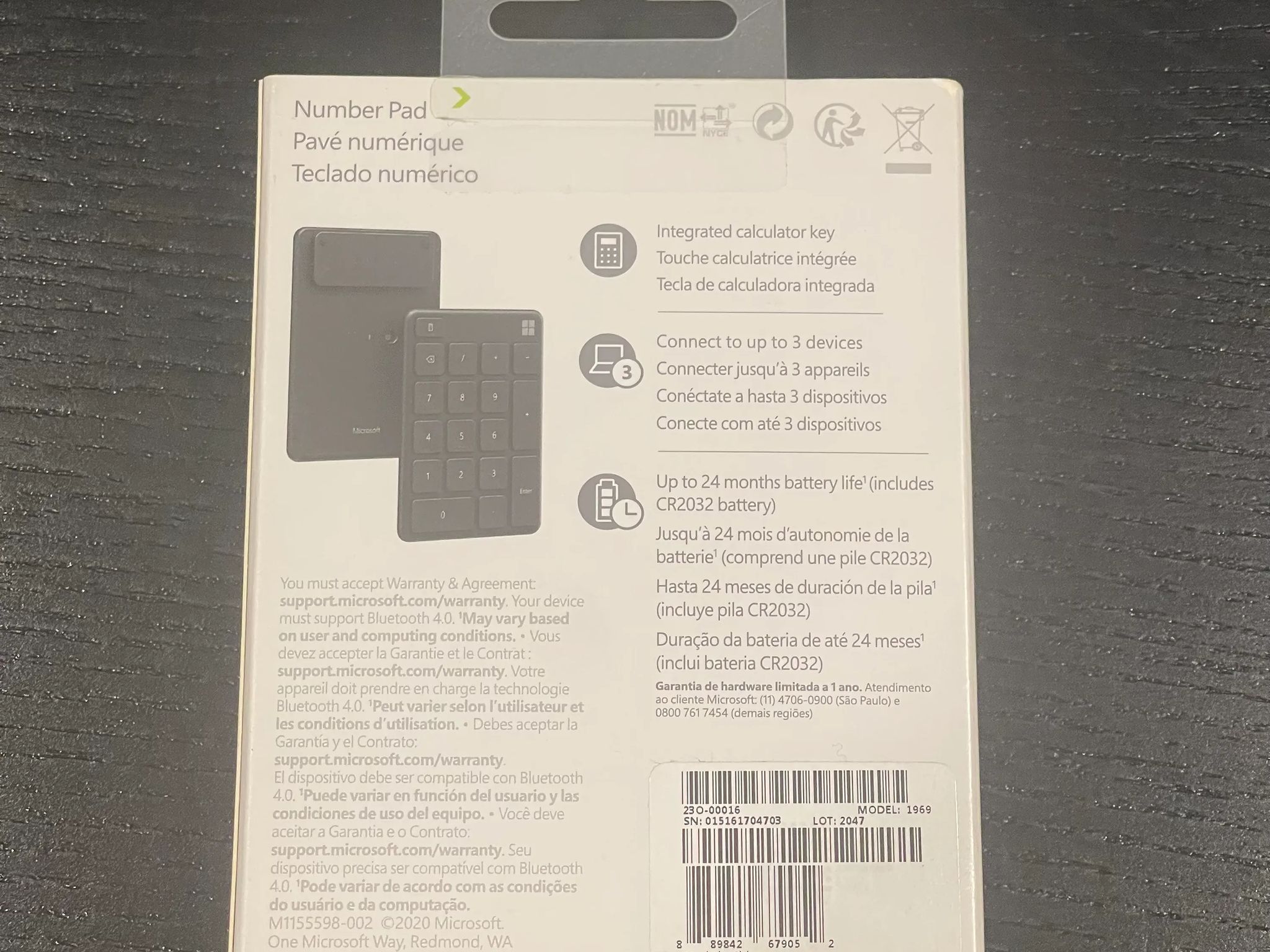 Microsoft Number Pad
