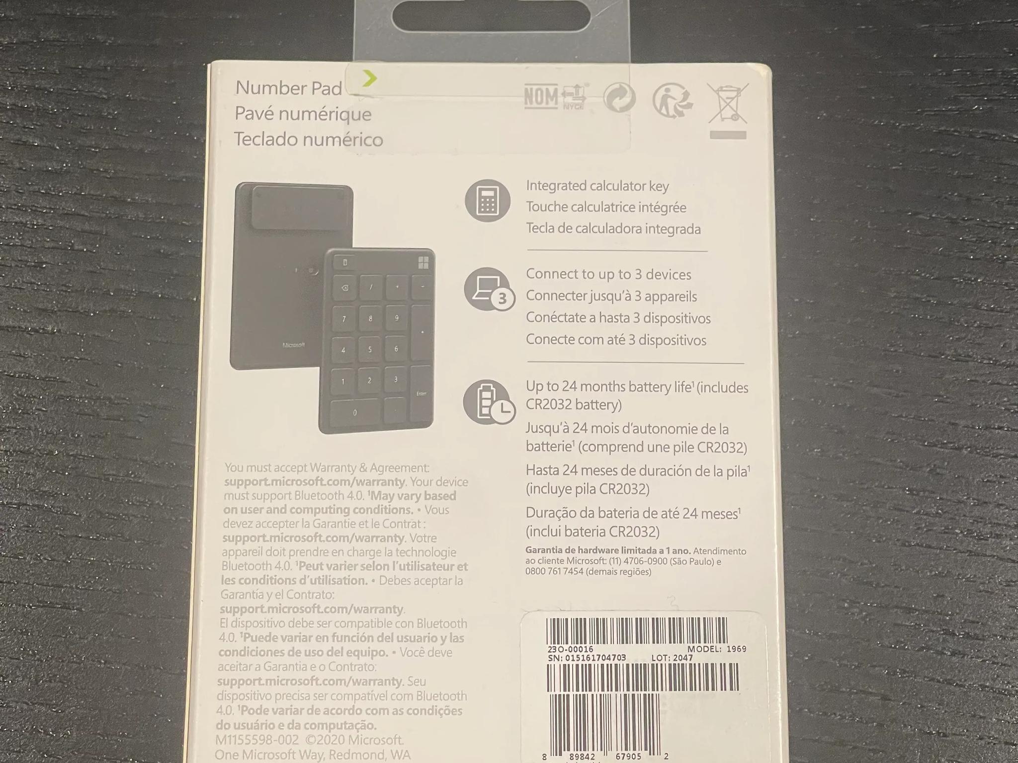 Microsoft Number Pad
