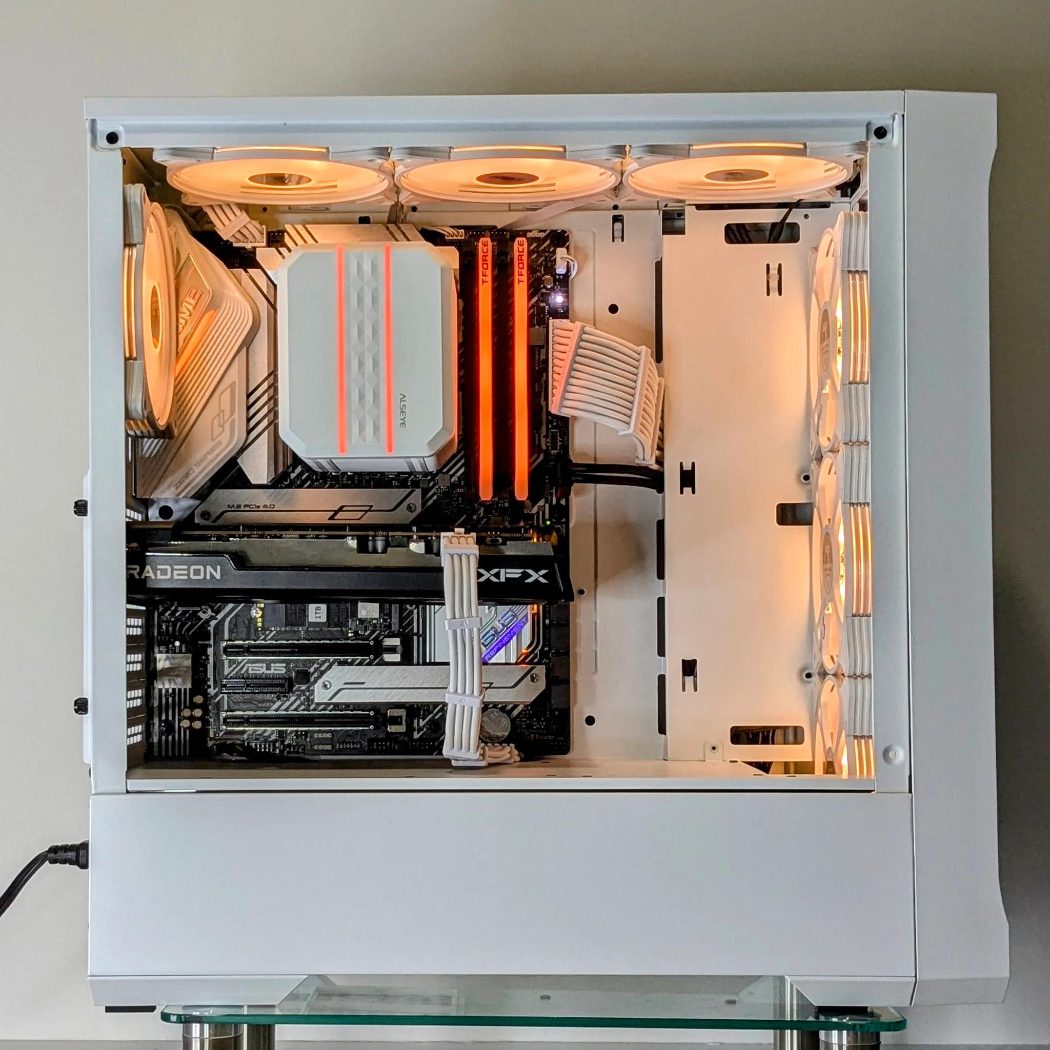 1080p-1440p Powerhouse🤍🪵RX 7600⚪️Intel 11th Gen I5⚪️ASUS Prime Z590 Series⚪️Windows 11 Home