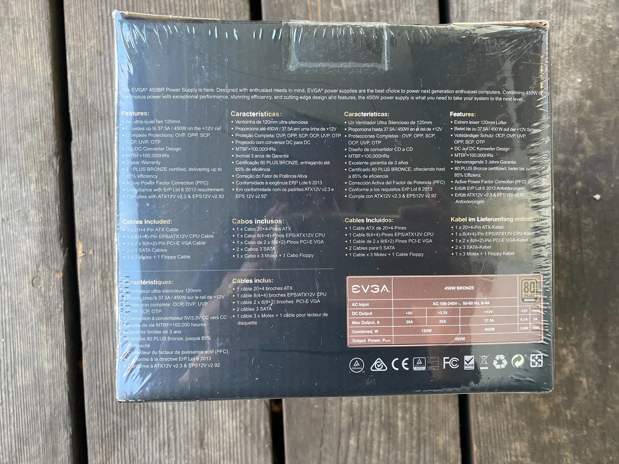 EVGA 450 BR Bronze Rated Power Supply