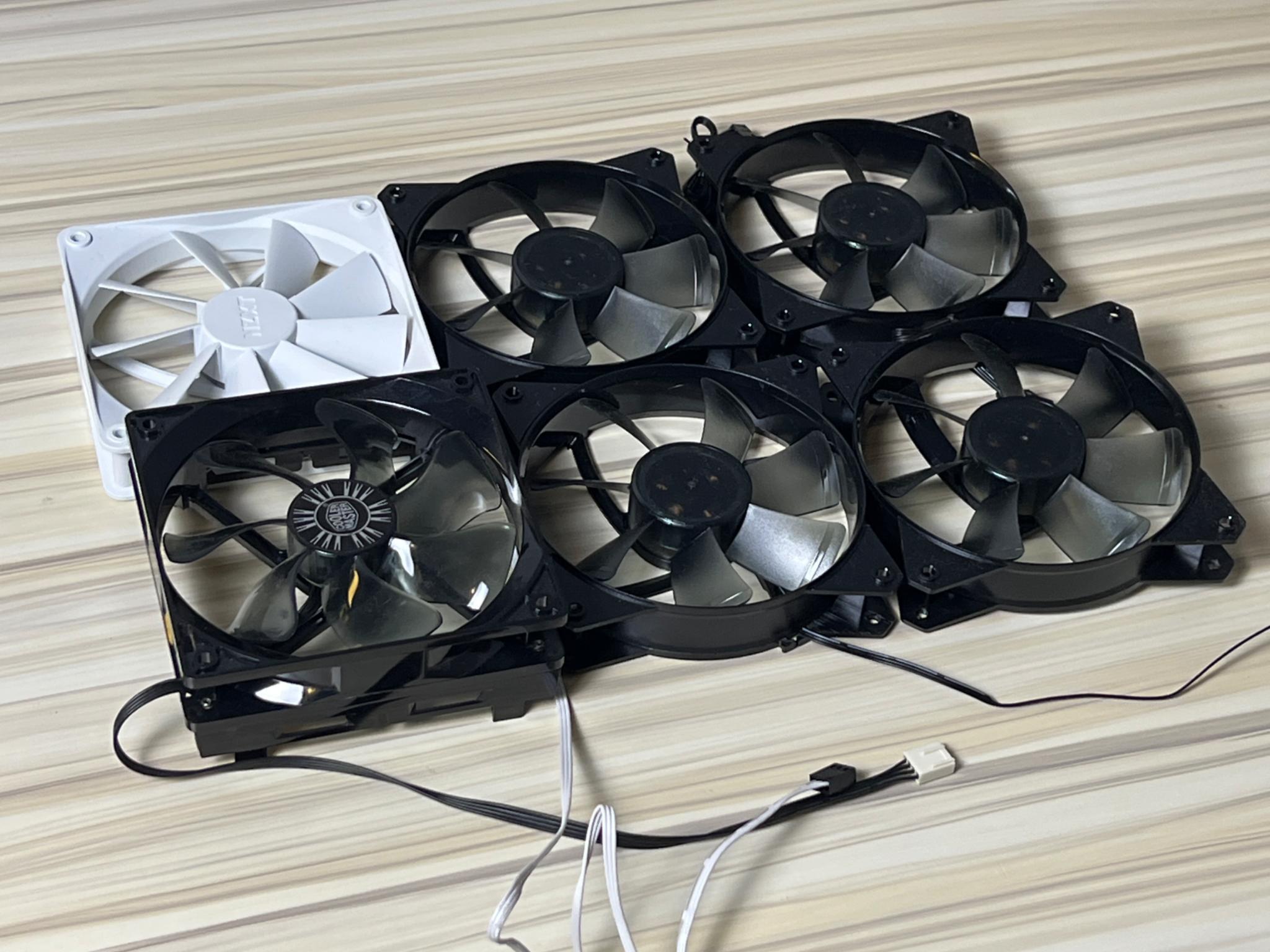 6 Mix Brand 120mm Case Fans