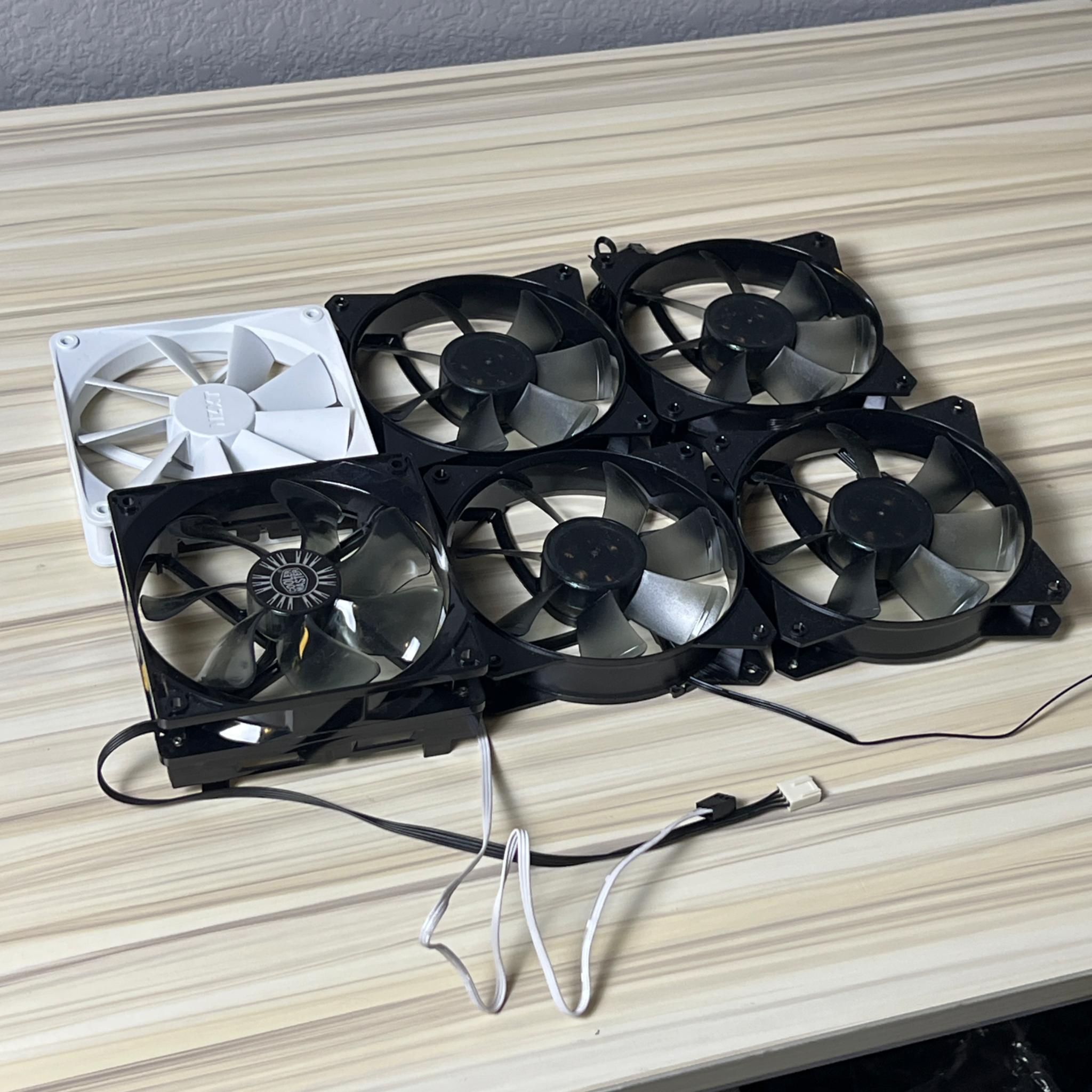 6 Mix Brand 120mm Case Fans