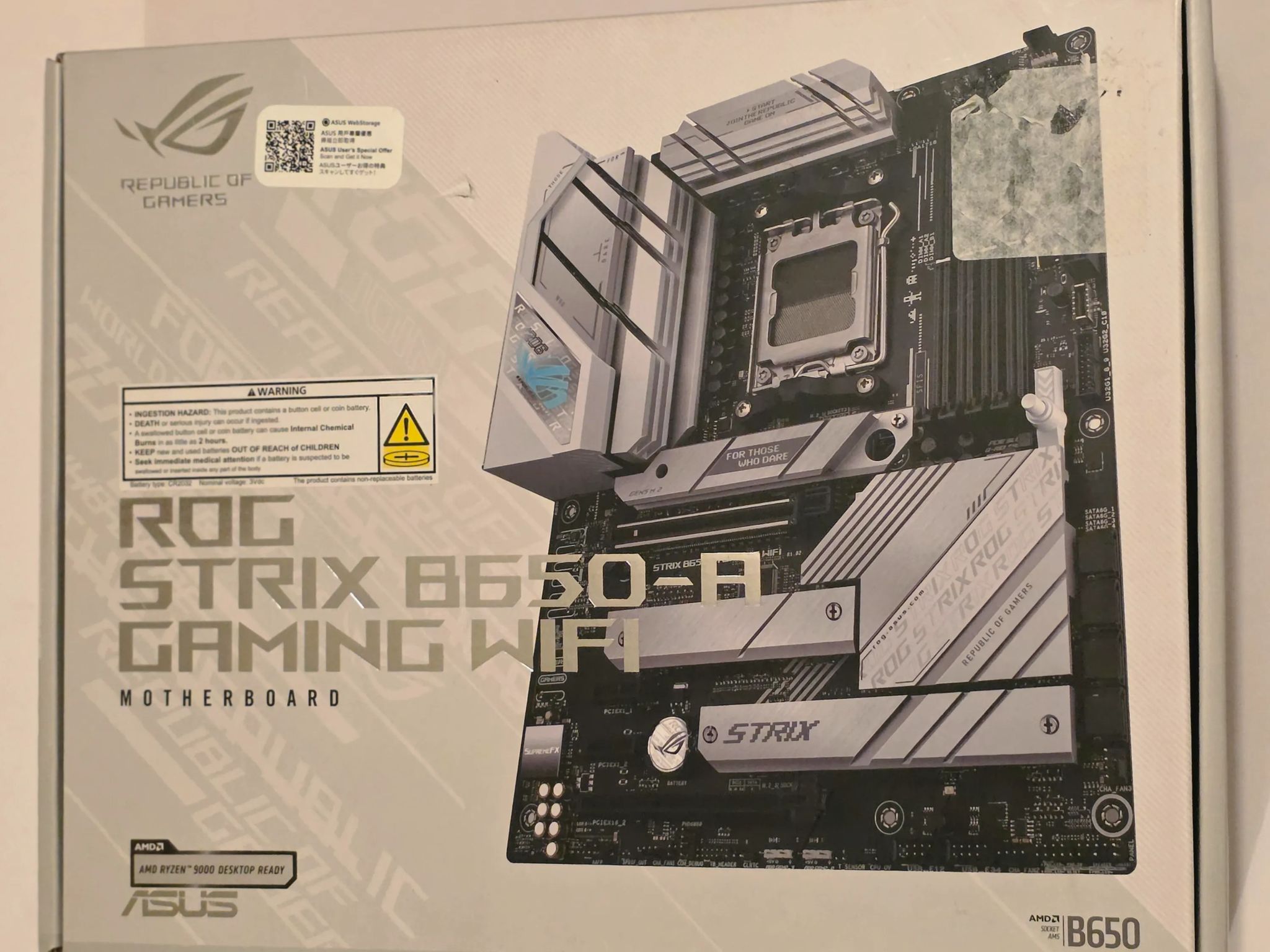ASUS ROG Strix B650-A Gaming WiFi 6E AM5 (LGA1718)