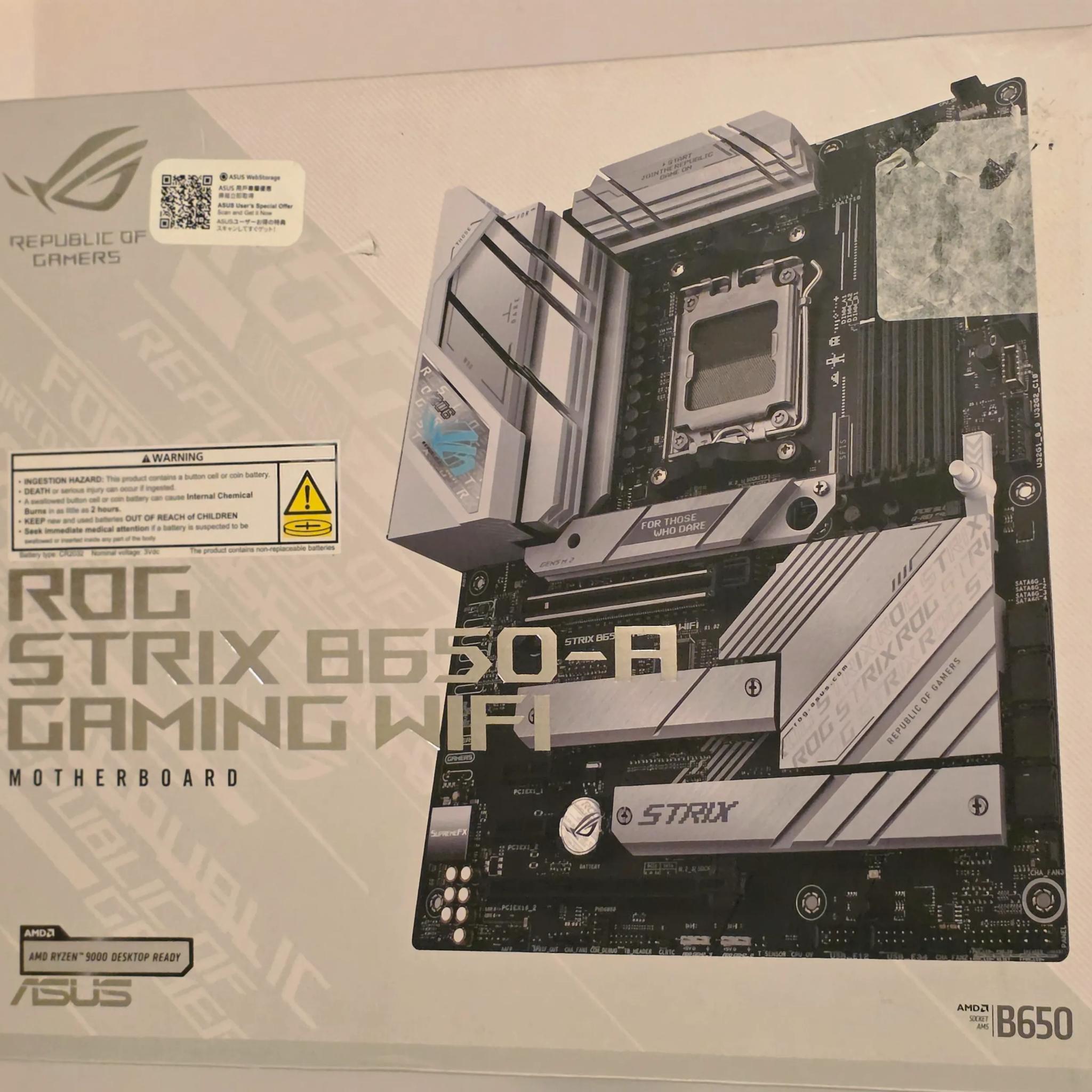 ASUS ROG Strix B650-A Gaming WiFi 6E AM5 (LGA1718)
